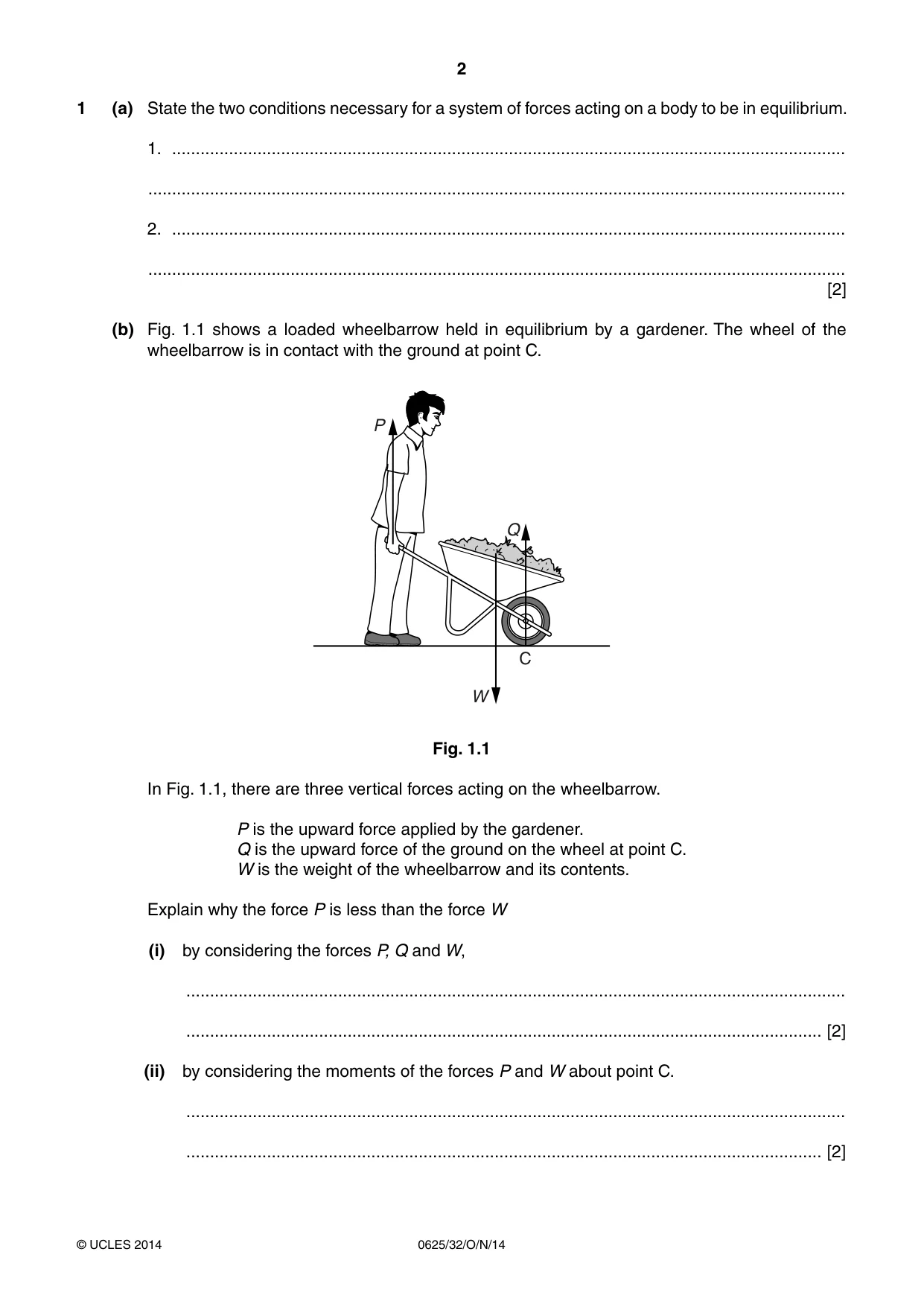 Cambridge IGCSE Physics 0625 2014 Oct/Nov Paper 3 · Variant 2 question paper, page 2 of 16