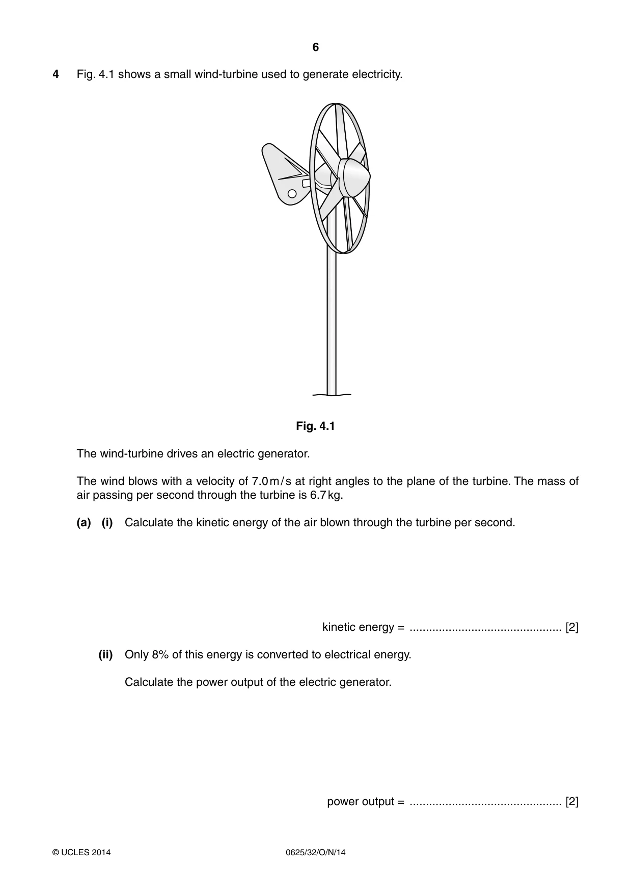 Cambridge IGCSE Physics 0625 2014 Oct/Nov Paper 3 · Variant 2 question paper, page 6 of 16