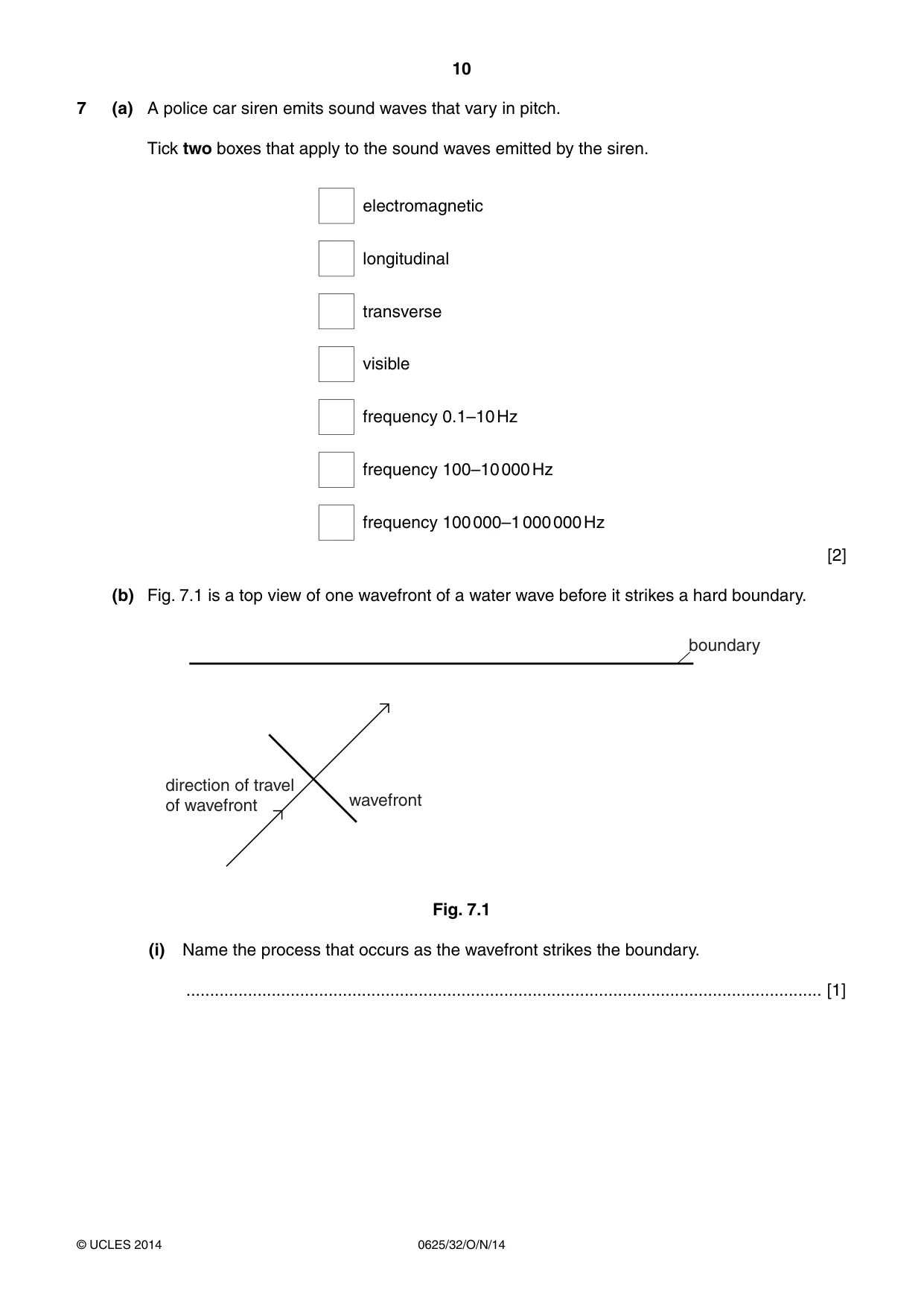 Cambridge IGCSE Physics 0625 2014 Oct/Nov Paper 3 · Variant 2 question paper, page 10 of 16