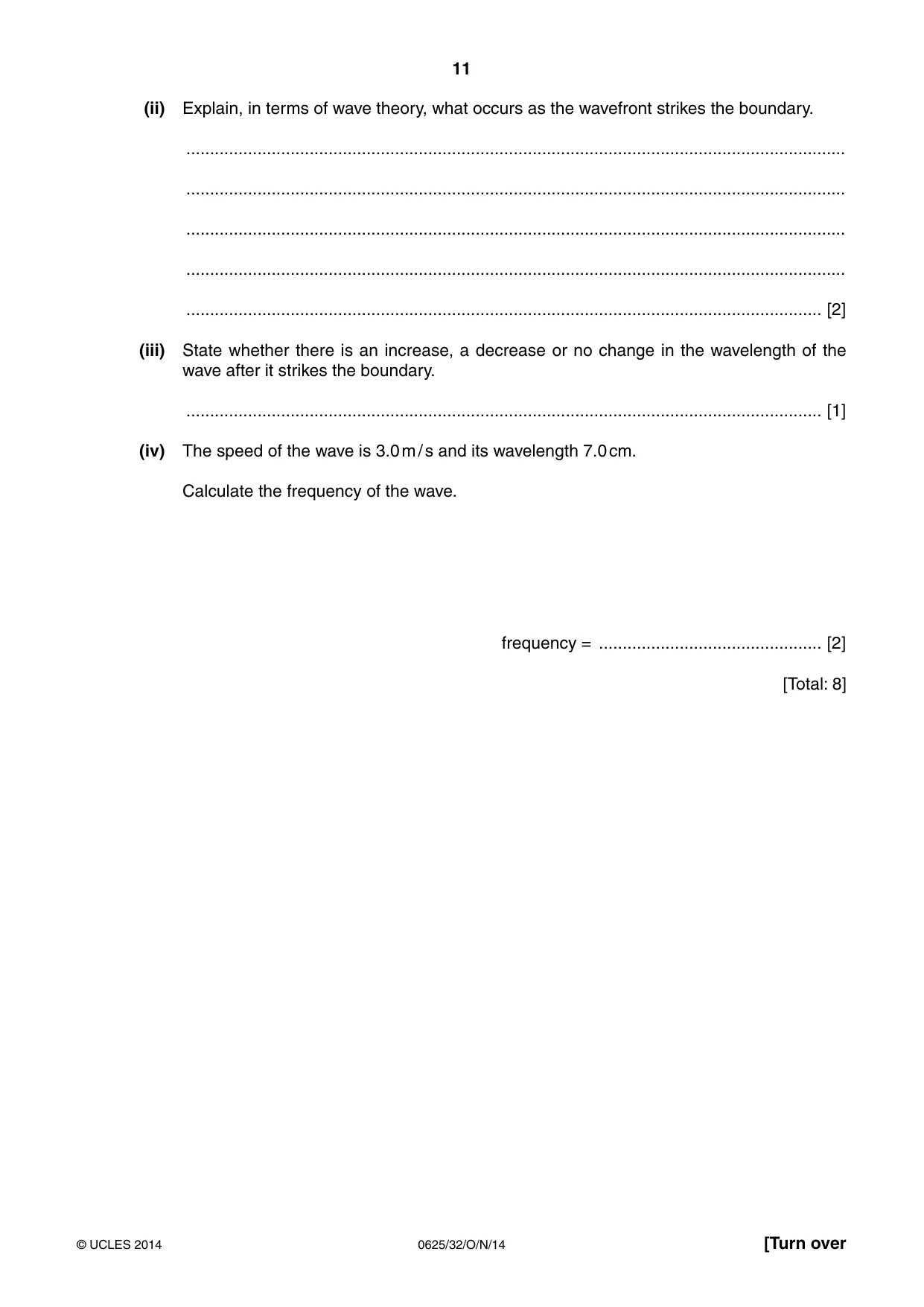 Cambridge IGCSE Physics 0625 2014 Oct/Nov Paper 3 · Variant 2 question paper, page 11 of 16