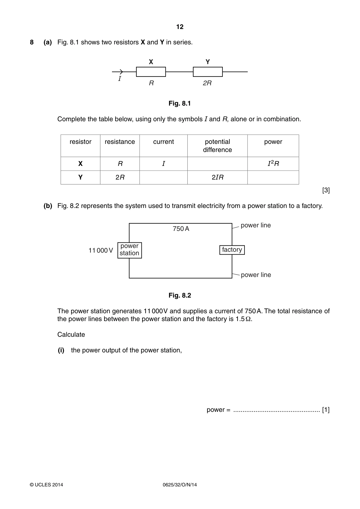 Cambridge IGCSE Physics 0625 2014 Oct/Nov Paper 3 · Variant 2 question paper, page 12 of 16