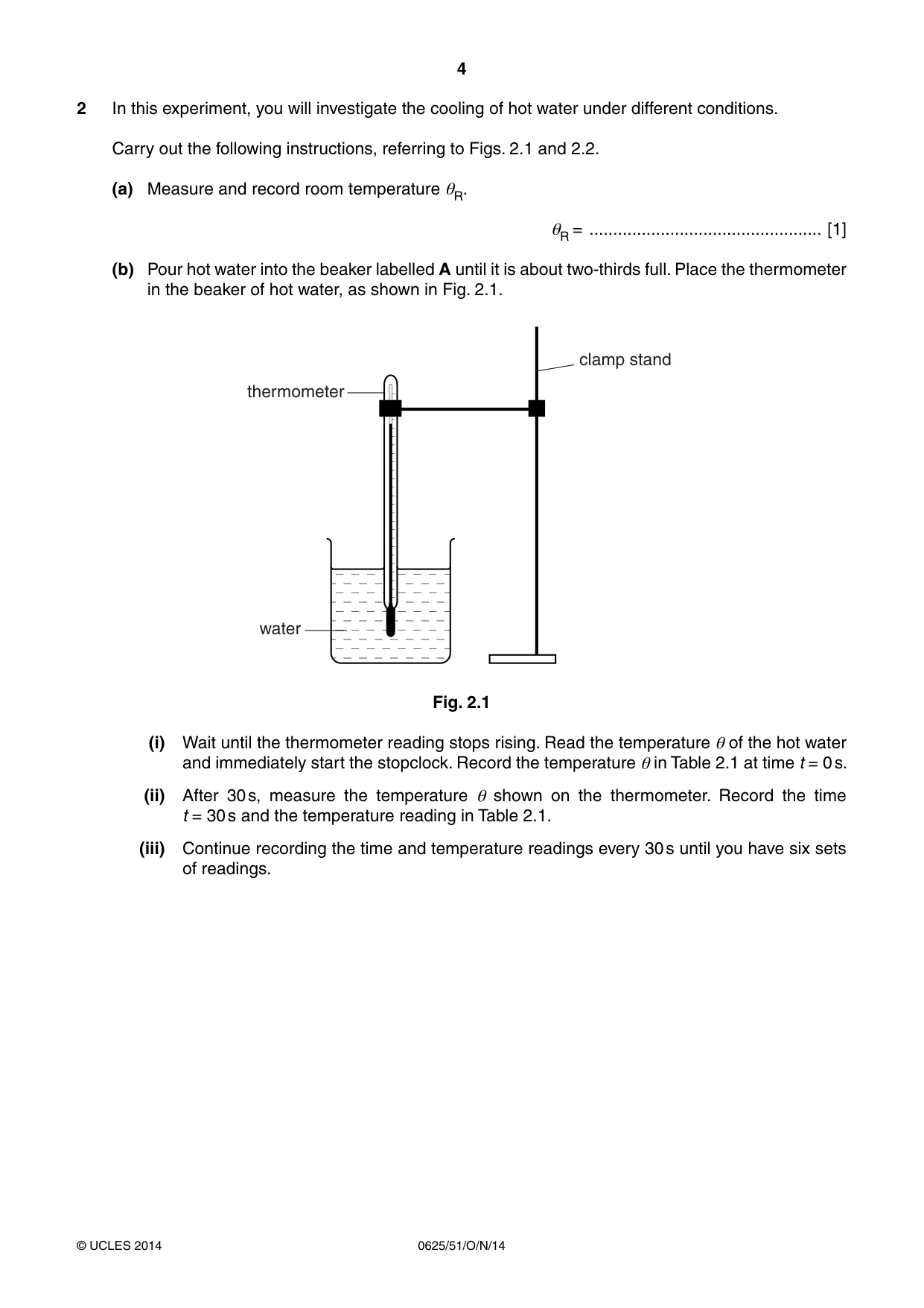 Cambridge IGCSE Physics 0625 2014 Oct/Nov Paper 5 · Variant 1 question paper, page 4 of 12