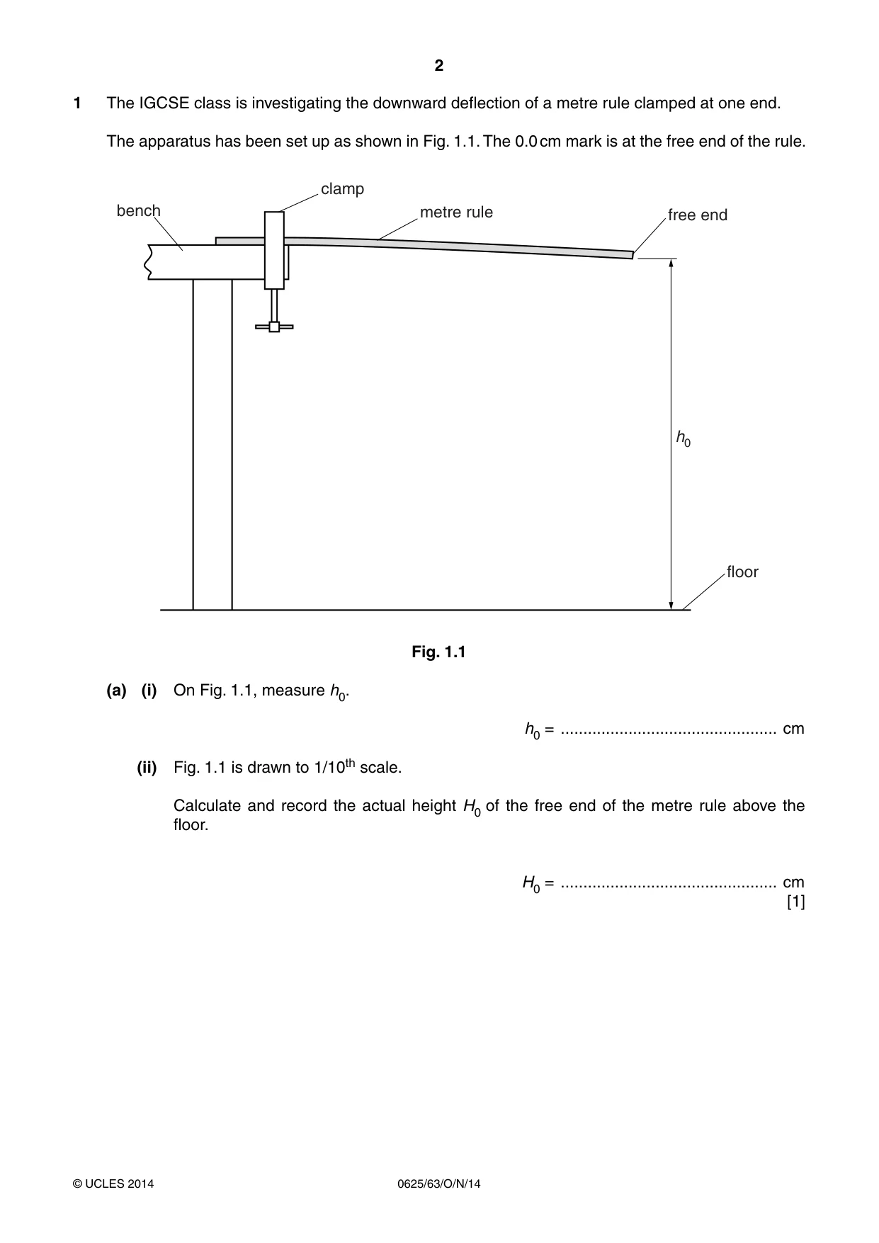 Cambridge IGCSE Physics 0625 2014 Oct/Nov Paper 6 · Variant 3 question paper, page 2 of 16