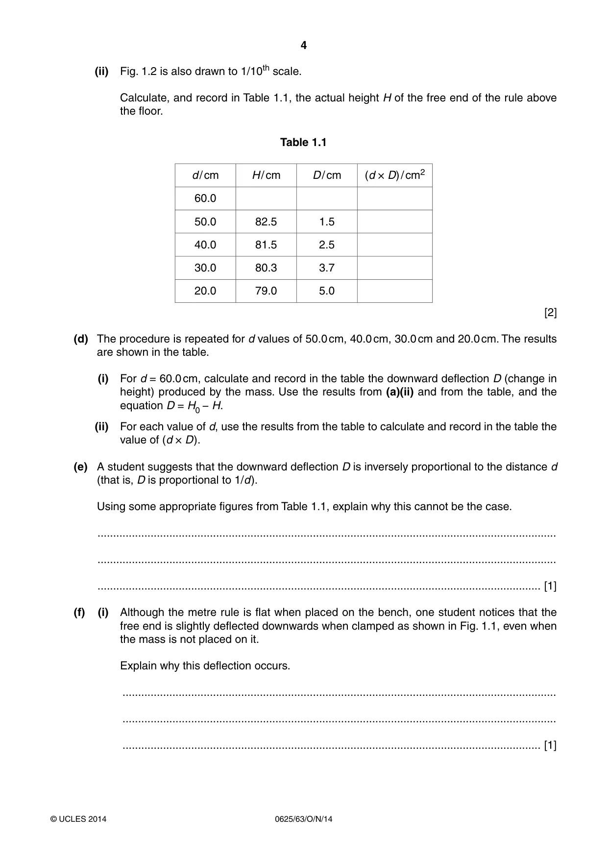 Cambridge IGCSE Physics 0625 2014 Oct/Nov Paper 6 · Variant 3 question paper, page 4 of 16