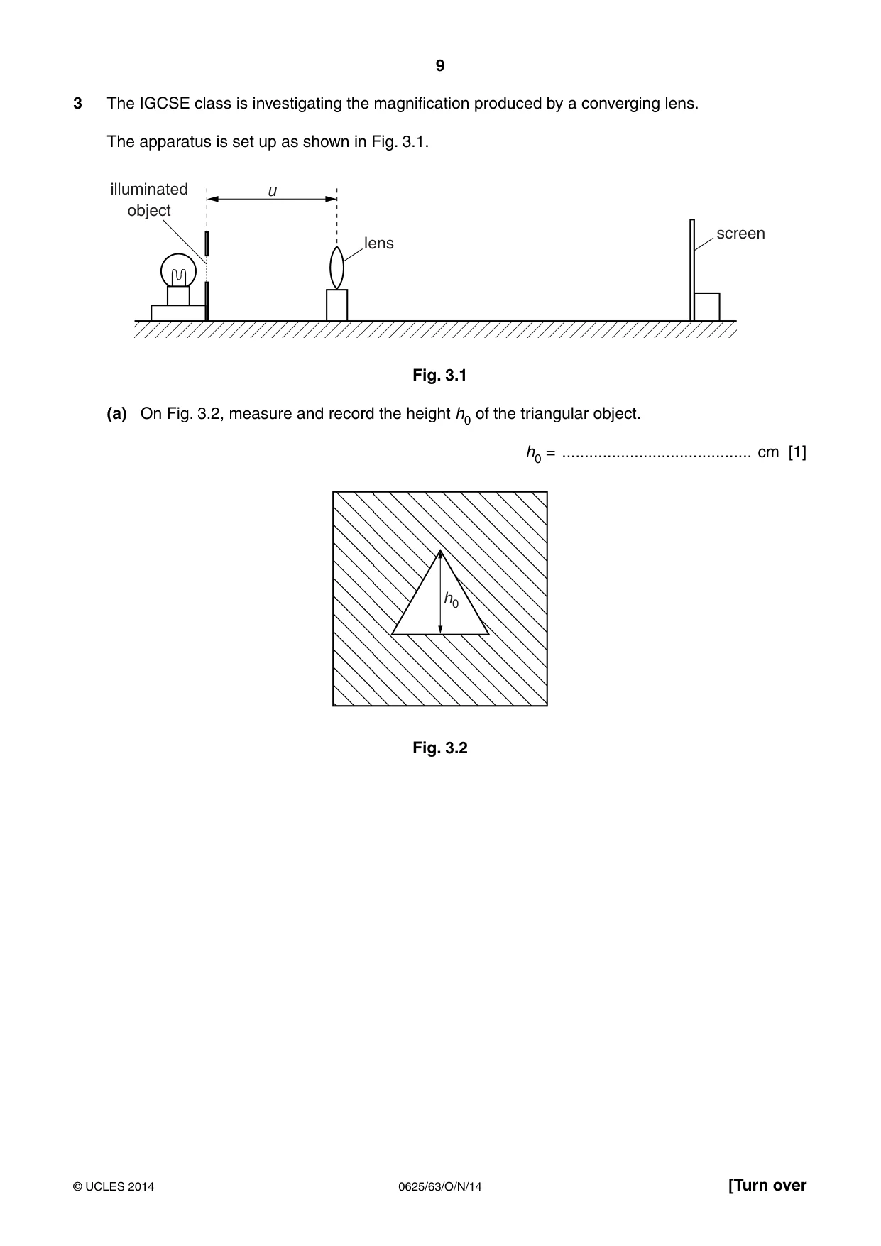 Cambridge IGCSE Physics 0625 2014 Oct/Nov Paper 6 · Variant 3 question paper, page 9 of 16