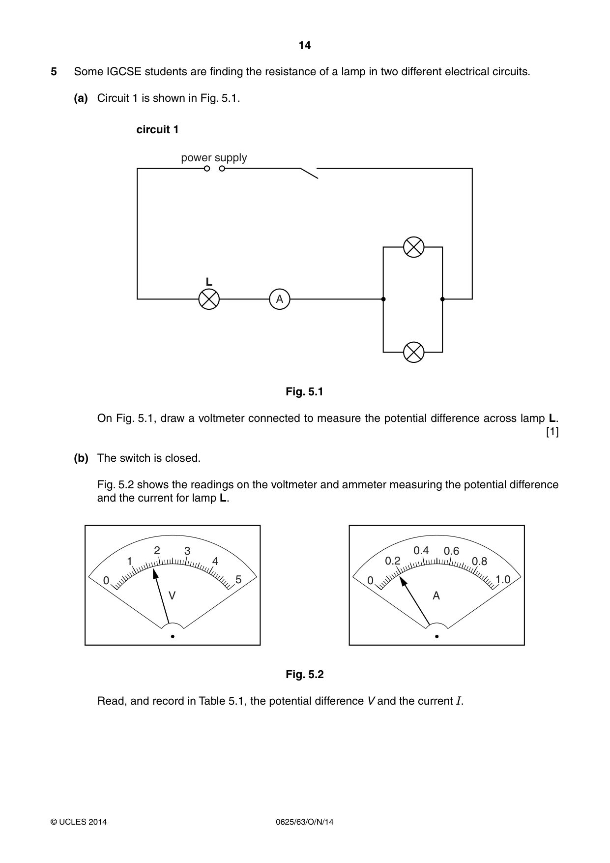 Cambridge IGCSE Physics 0625 2014 Oct/Nov Paper 6 · Variant 3 question paper, page 14 of 16