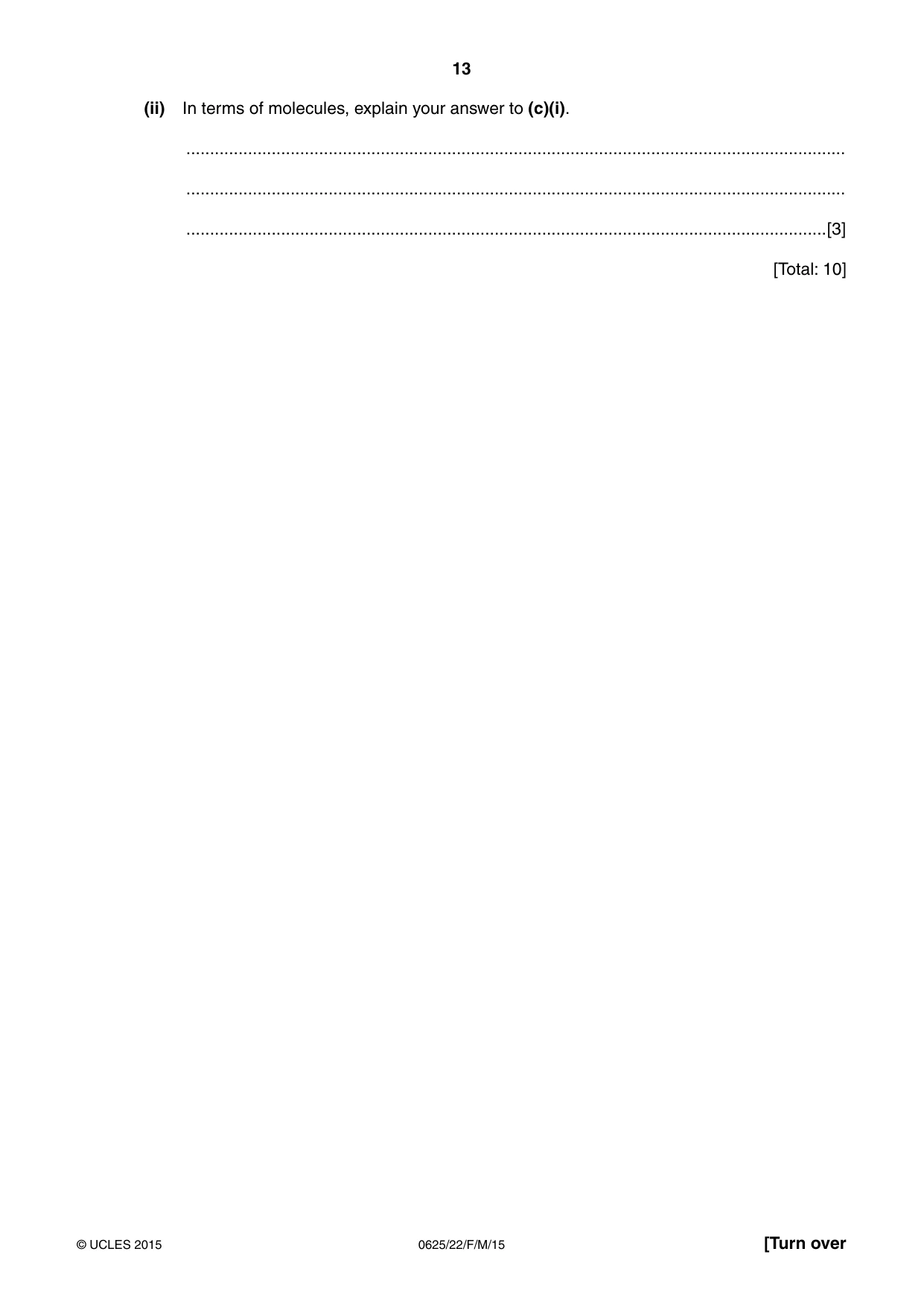 Cambridge IGCSE Physics 0625 2015 Feb/March Paper 2 · Variant 2 question paper, page 13 of 20
