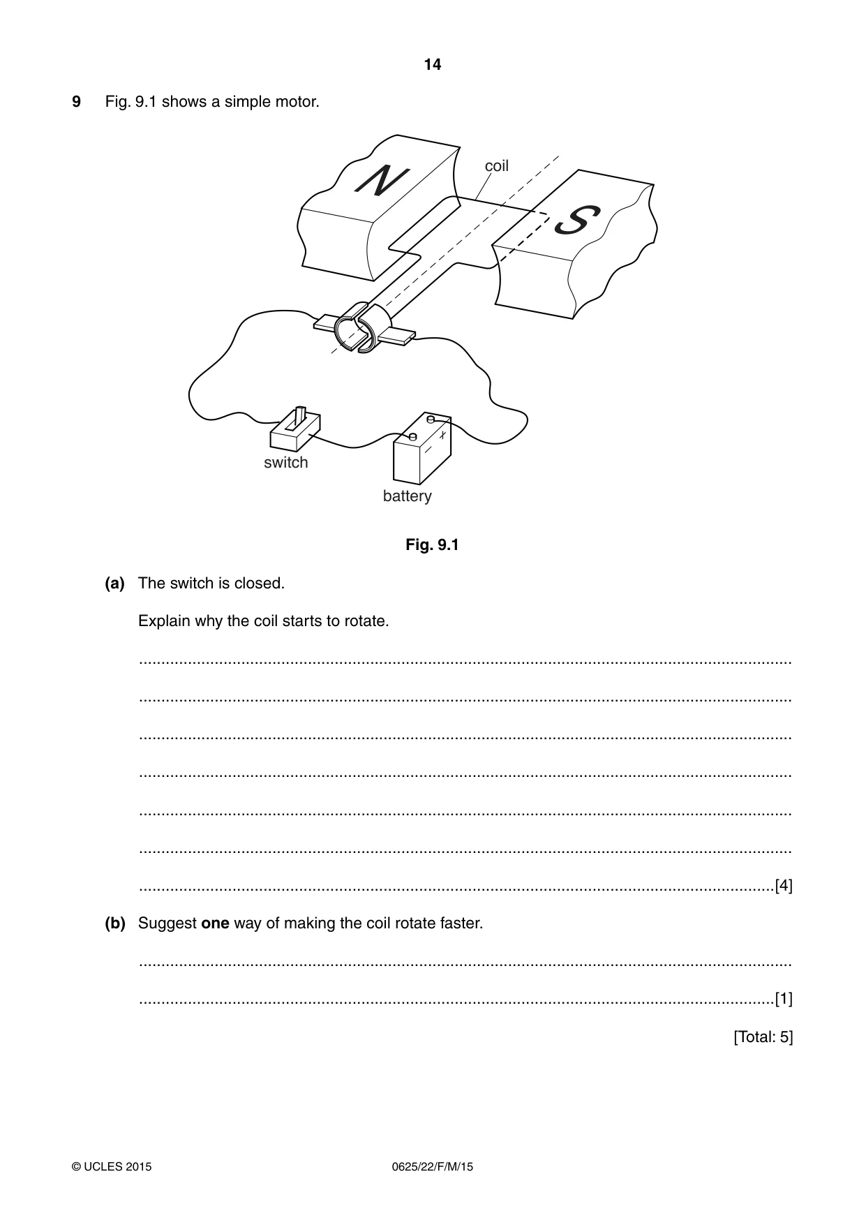 Cambridge IGCSE Physics 0625 2015 Feb/March Paper 2 · Variant 2 question paper, page 14 of 20
