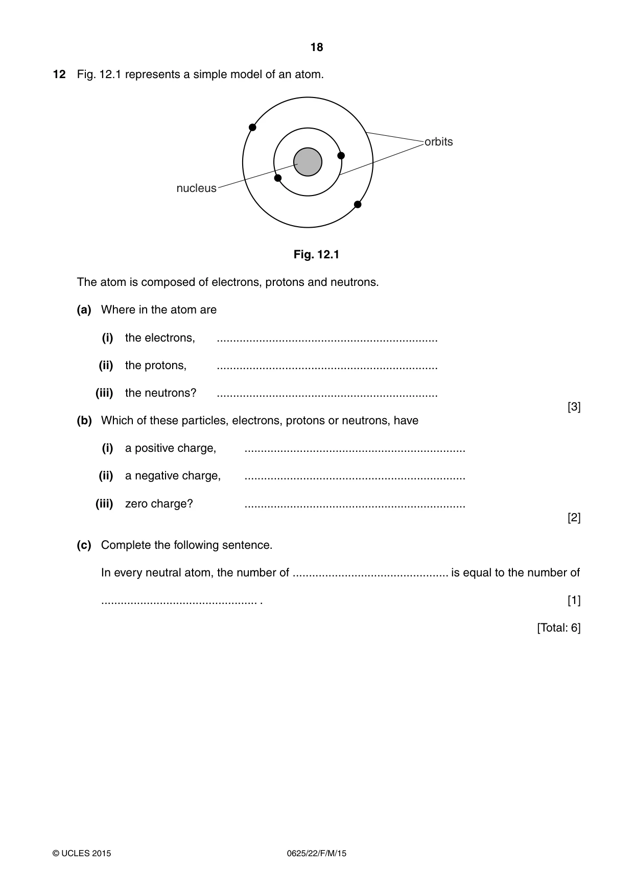 Cambridge IGCSE Physics 0625 2015 Feb/March Paper 2 · Variant 2 question paper, page 18 of 20