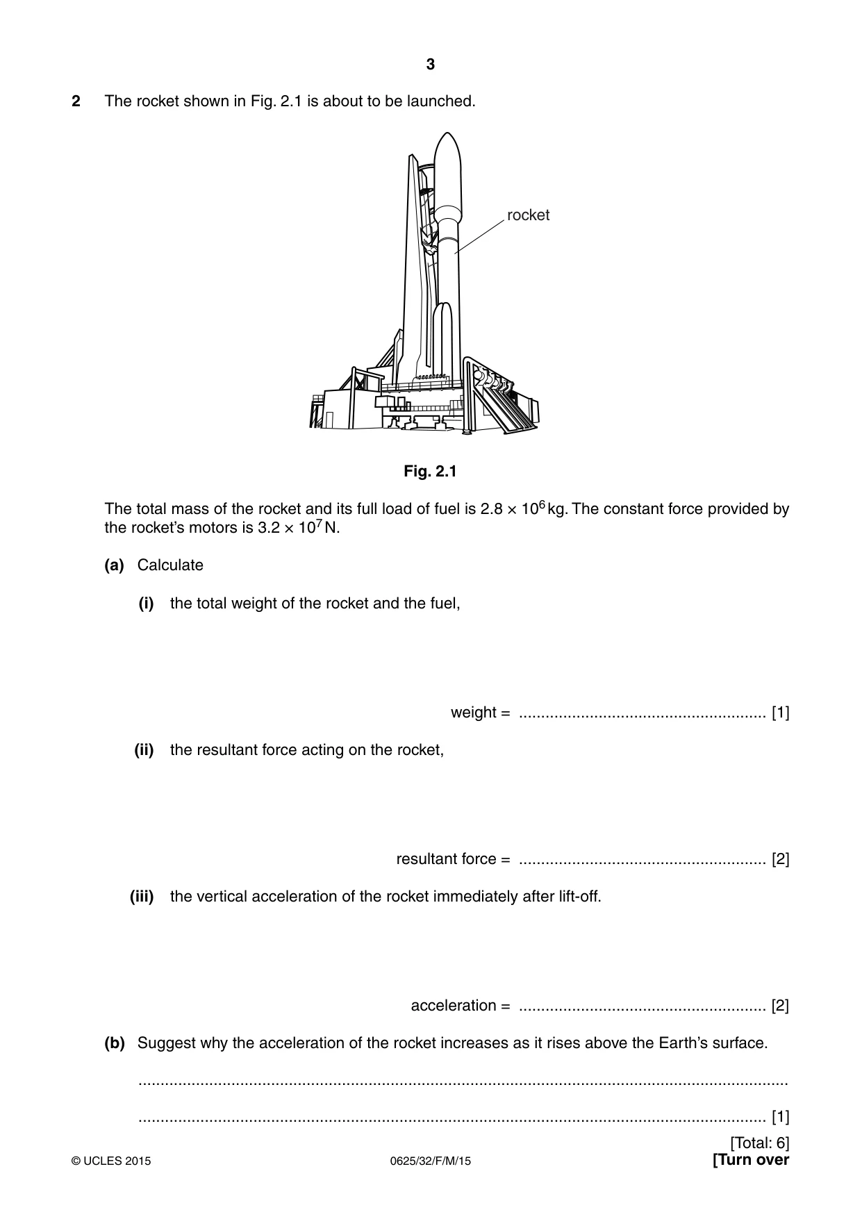 Cambridge IGCSE Physics 0625 2015 Feb/March Paper 3 · Variant 2 question paper, page 3 of 16