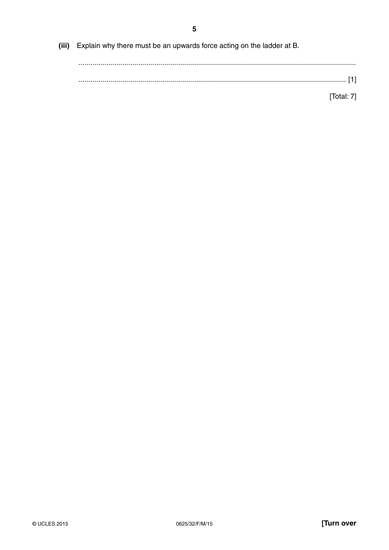 Cambridge IGCSE Physics 0625 2015 Feb/March Paper 3 · Variant 2 question paper, page 5 of 16