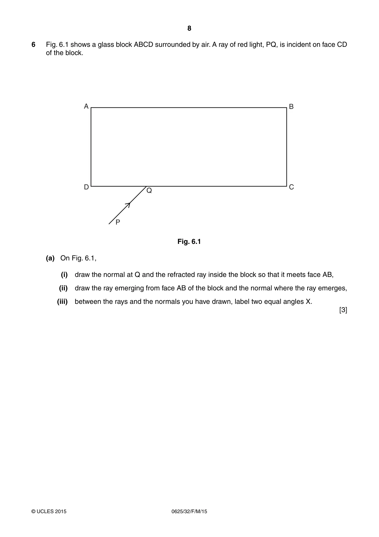 Cambridge IGCSE Physics 0625 2015 Feb/March Paper 3 · Variant 2 question paper, page 8 of 16