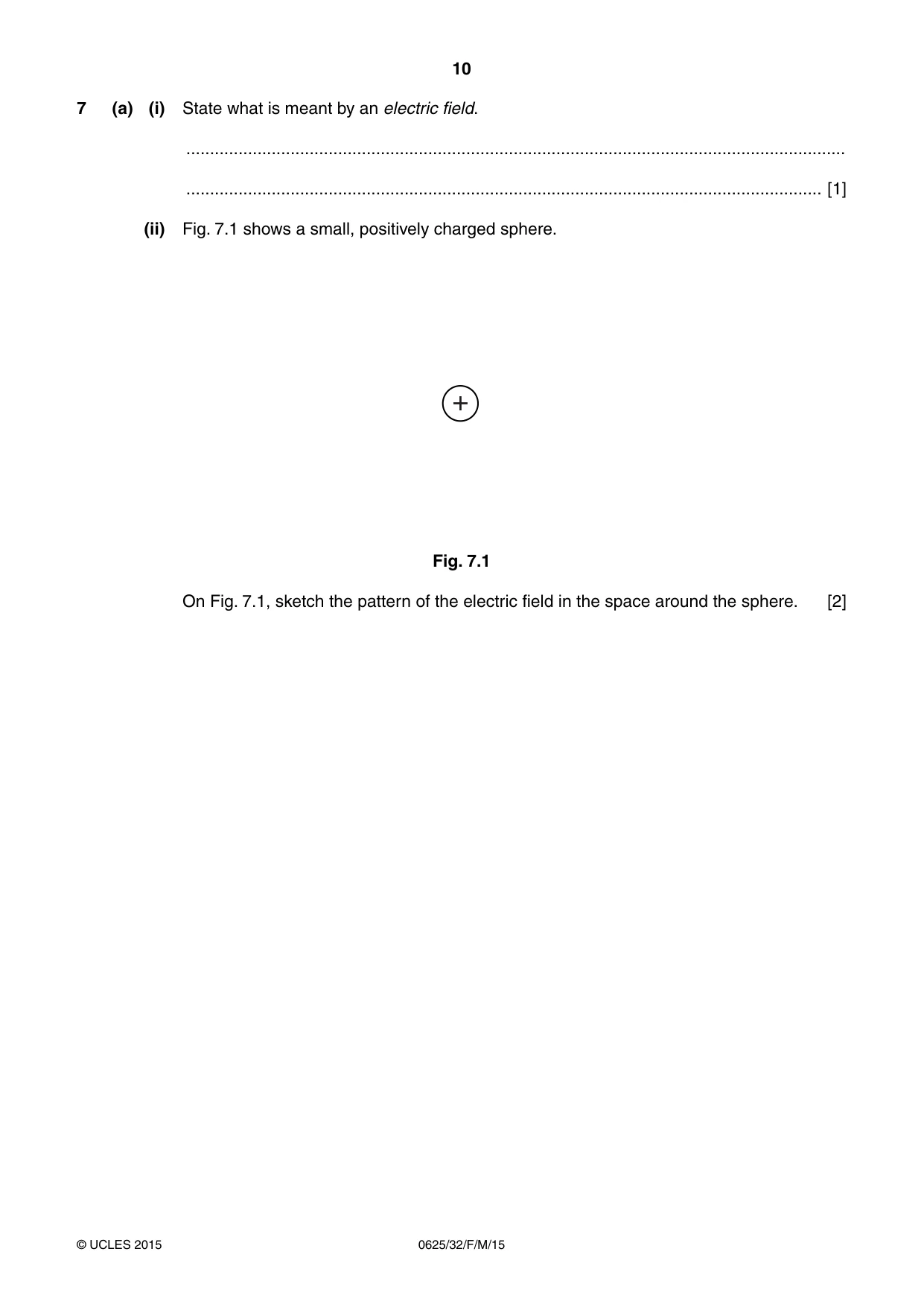 Cambridge IGCSE Physics 0625 2015 Feb/March Paper 3 · Variant 2 question paper, page 10 of 16