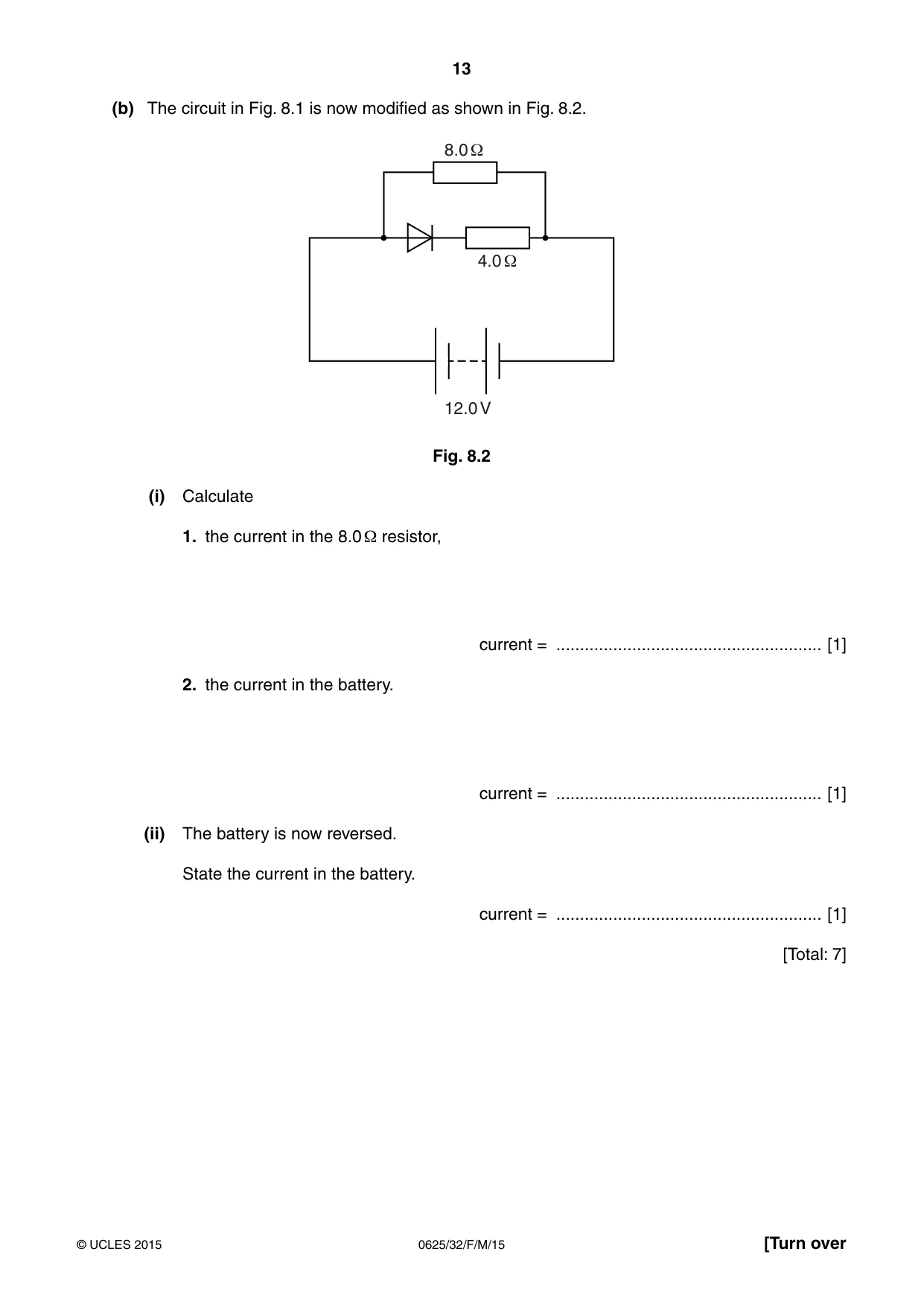 Cambridge IGCSE Physics 0625 2015 Feb/March Paper 3 · Variant 2 question paper, page 13 of 16