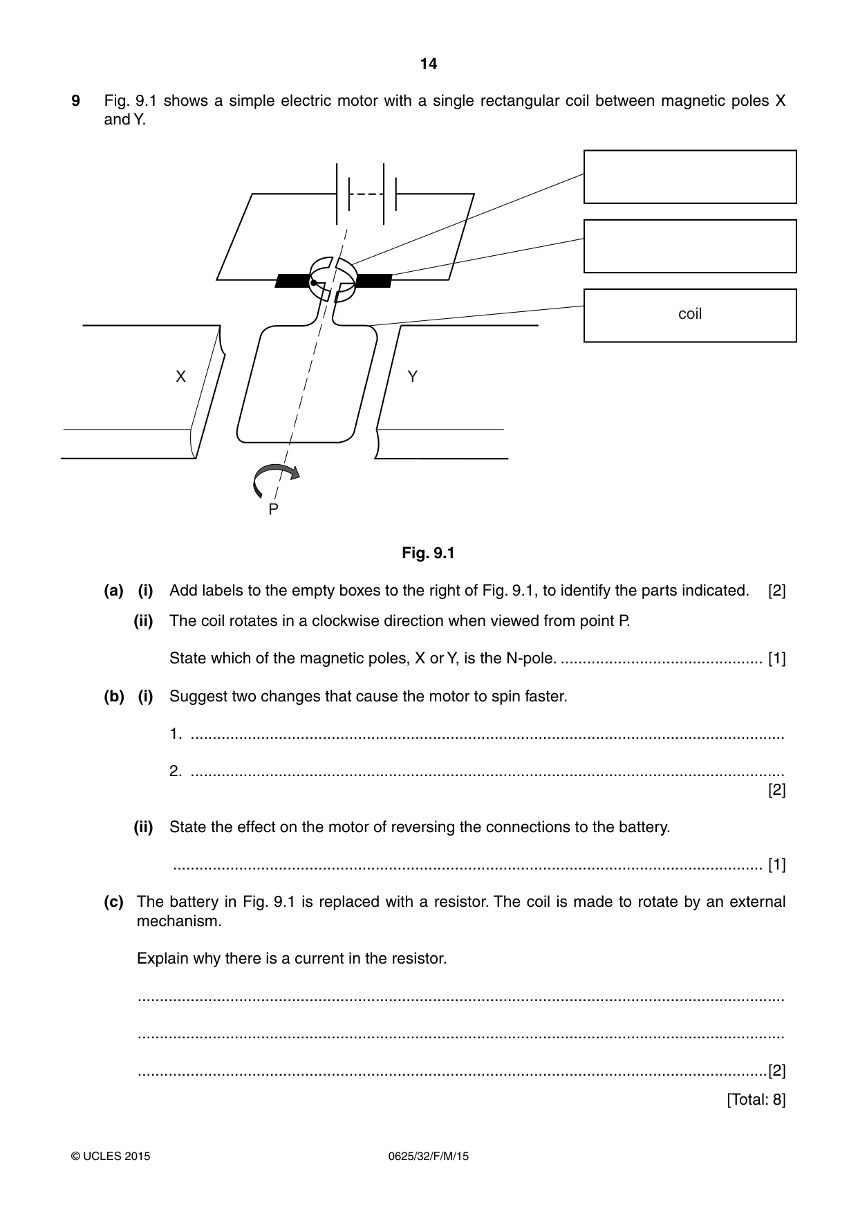 Cambridge IGCSE Physics 0625 2015 Feb/March Paper 3 · Variant 2 question paper, page 14 of 16