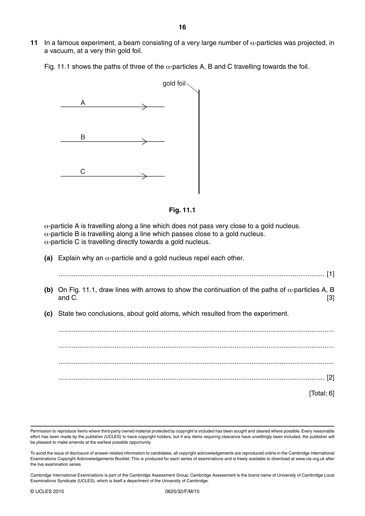 Cambridge IGCSE Physics 0625 2015 Feb/March Paper 3 · Variant 2 question paper, page 16 of 16