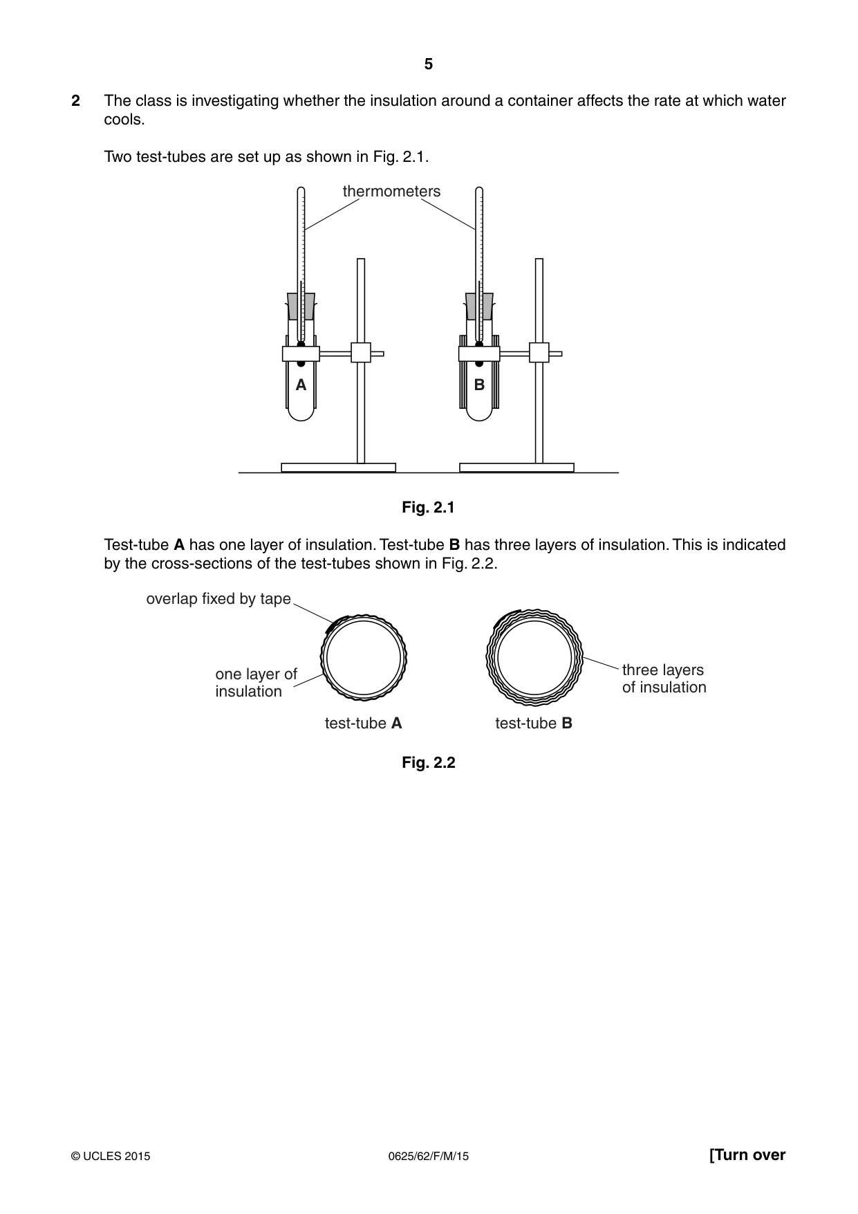 Cambridge IGCSE Physics 0625 2015 Feb/March Paper 6 · Variant 2 question paper, page 5 of 16