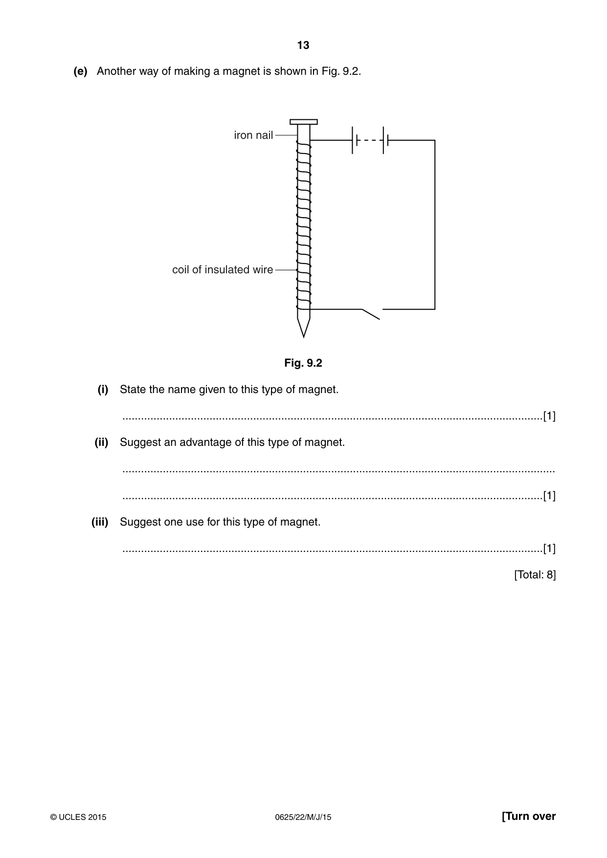 Cambridge IGCSE Physics 0625 2015 May/June Paper 2 · Variant 2 question paper, page 13 of 16