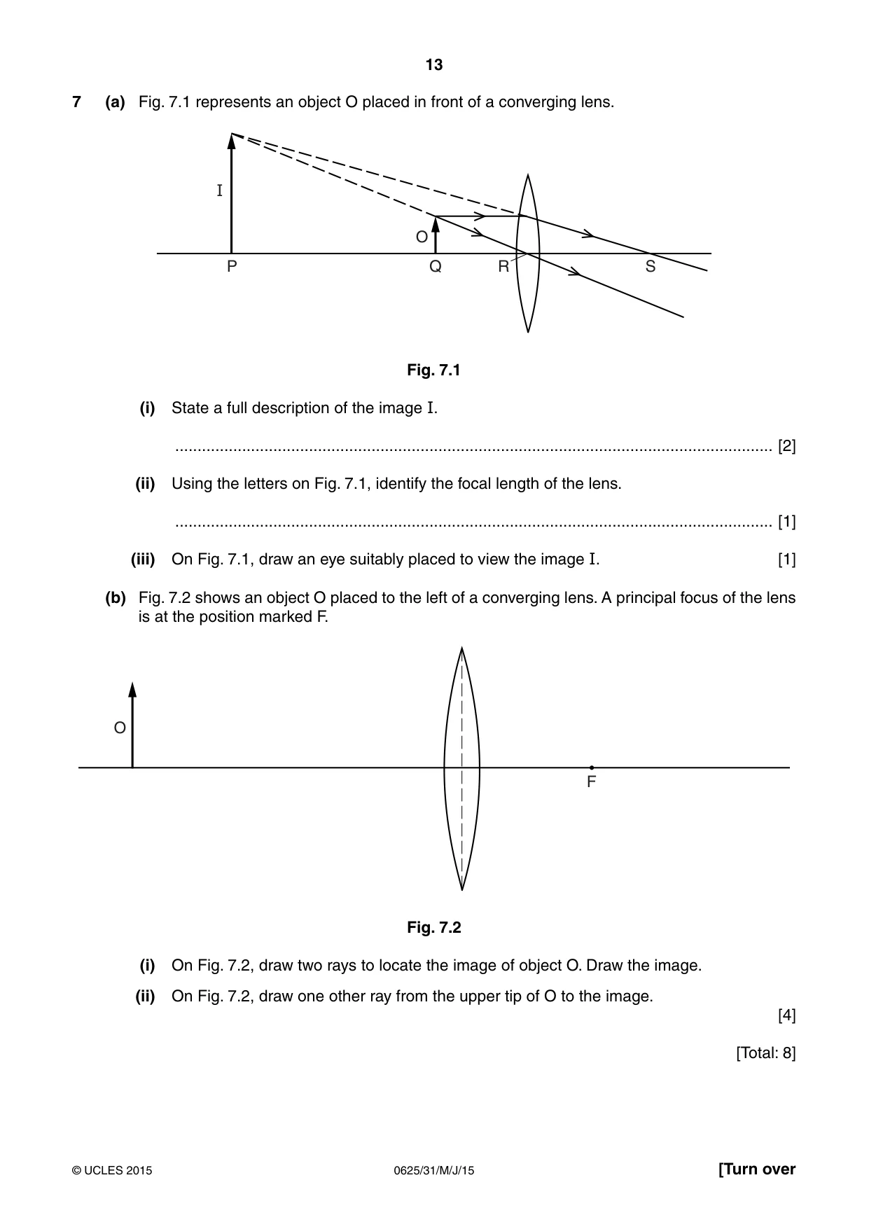 Cambridge IGCSE Physics 0625 2015 May/June Paper 3 · Variant 1 question paper, page 13 of 20