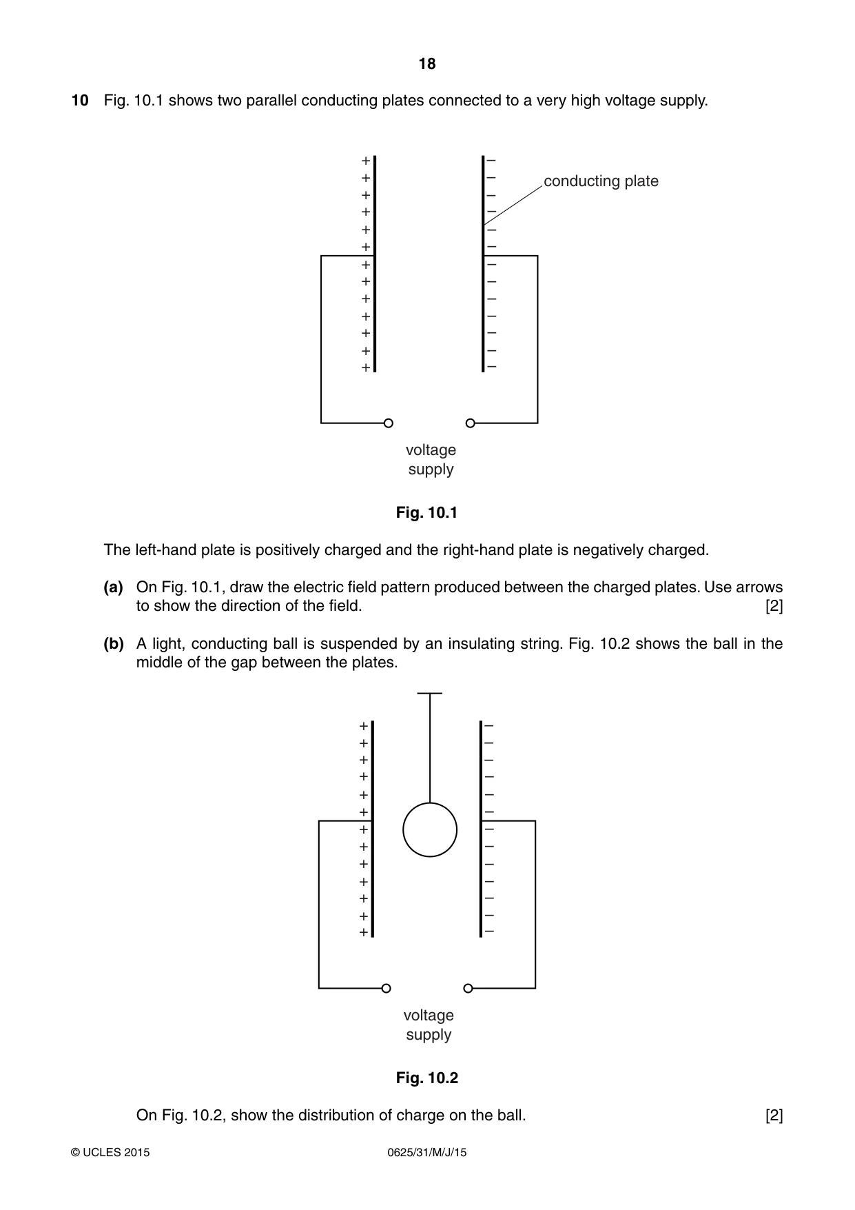 Cambridge IGCSE Physics 0625 2015 May/June Paper 3 · Variant 1 question paper, page 18 of 20