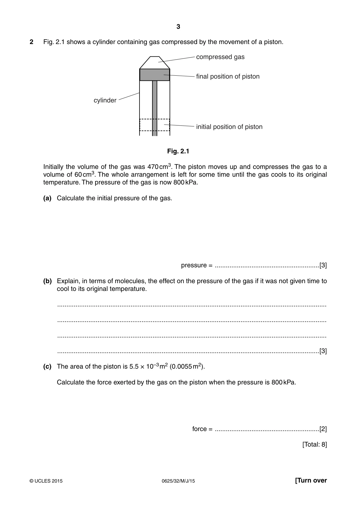 Cambridge IGCSE Physics 0625 2015 May/June Paper 3 · Variant 2 question paper, page 3 of 20