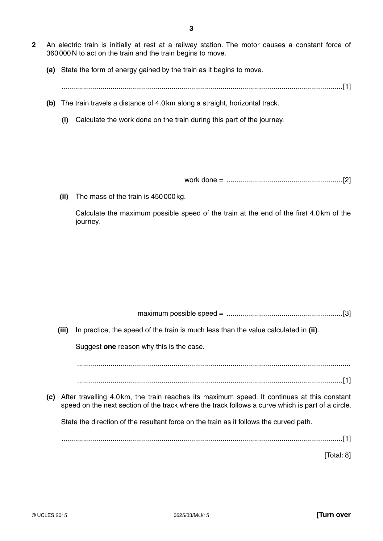 Cambridge IGCSE Physics 0625 2015 May/June Paper 3 · Variant 3 question paper, page 3 of 20
