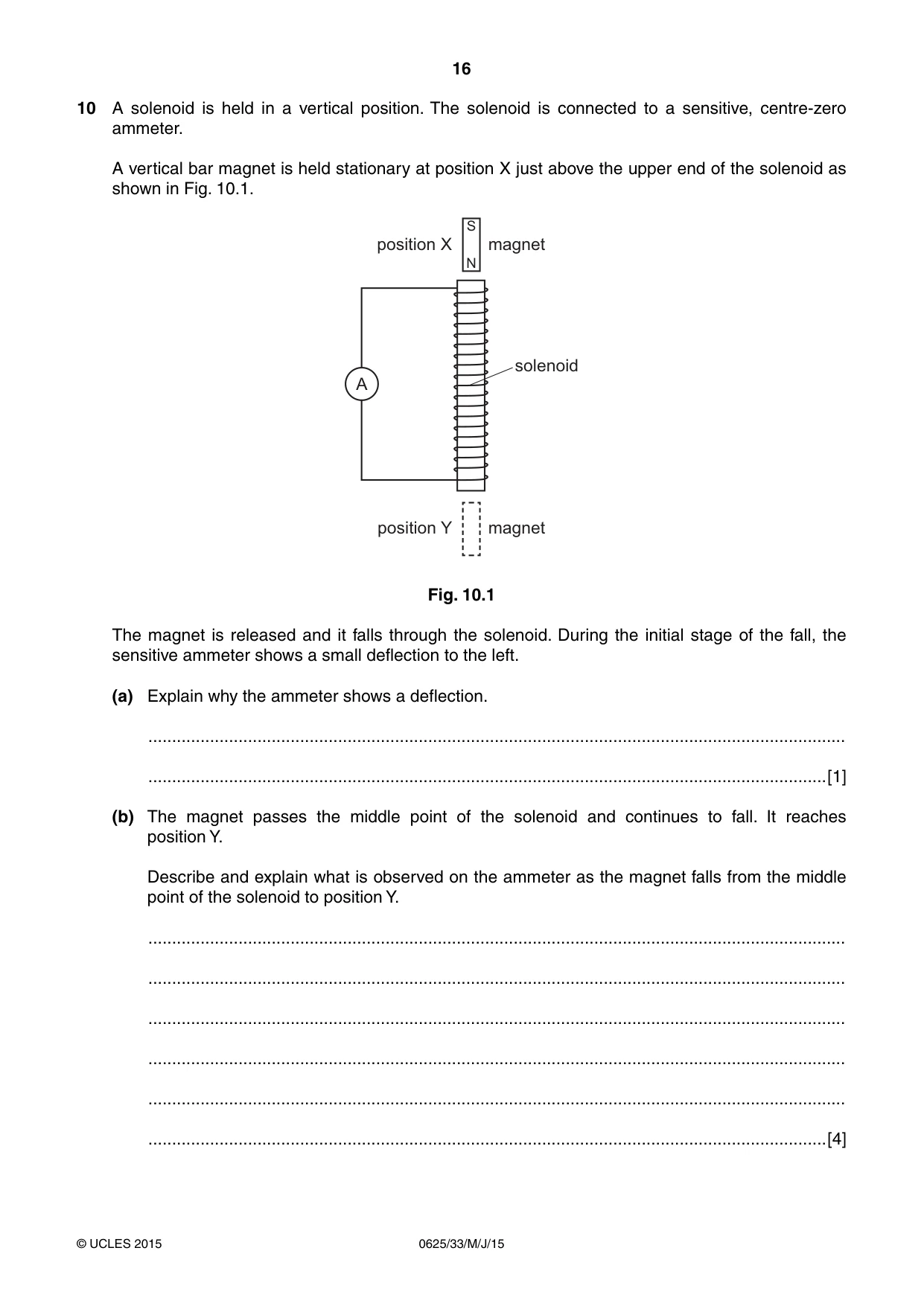 Cambridge IGCSE Physics 0625 2015 May/June Paper 3 · Variant 3 question paper, page 16 of 20