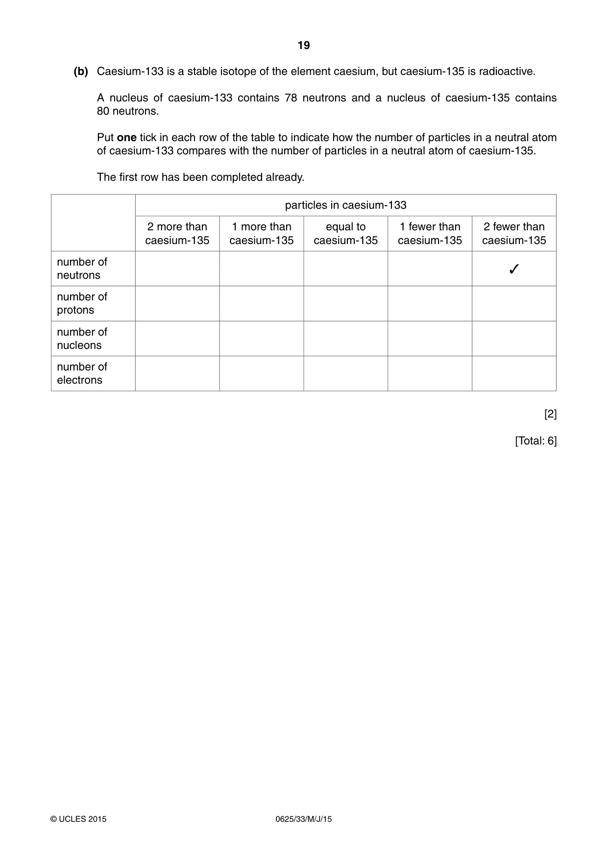 Cambridge IGCSE Physics 0625 2015 May/June Paper 3 · Variant 3 question paper, page 19 of 20