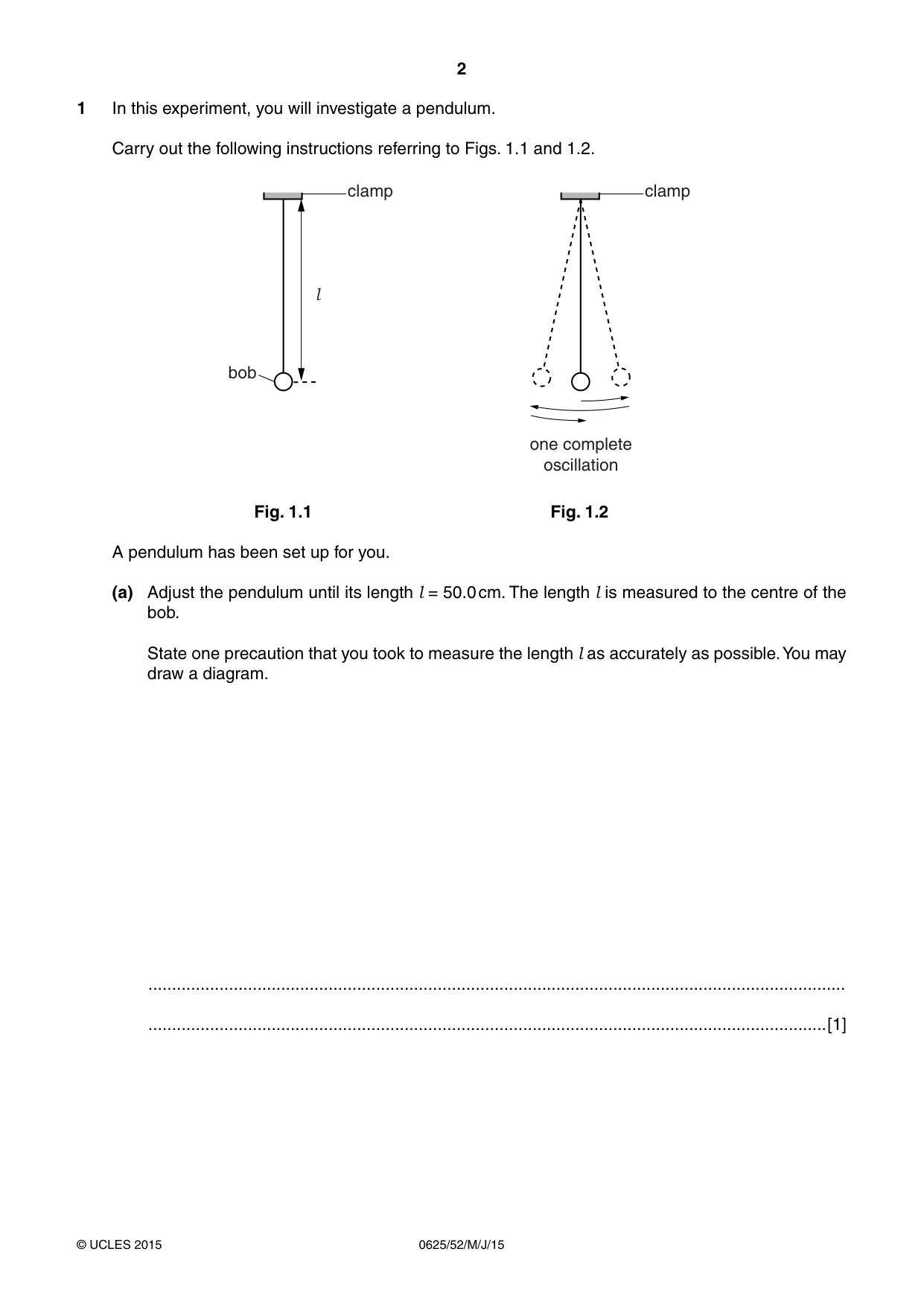Cambridge IGCSE Physics 0625 2015 May/June Paper 5 · Variant 2 question paper, page 2 of 12