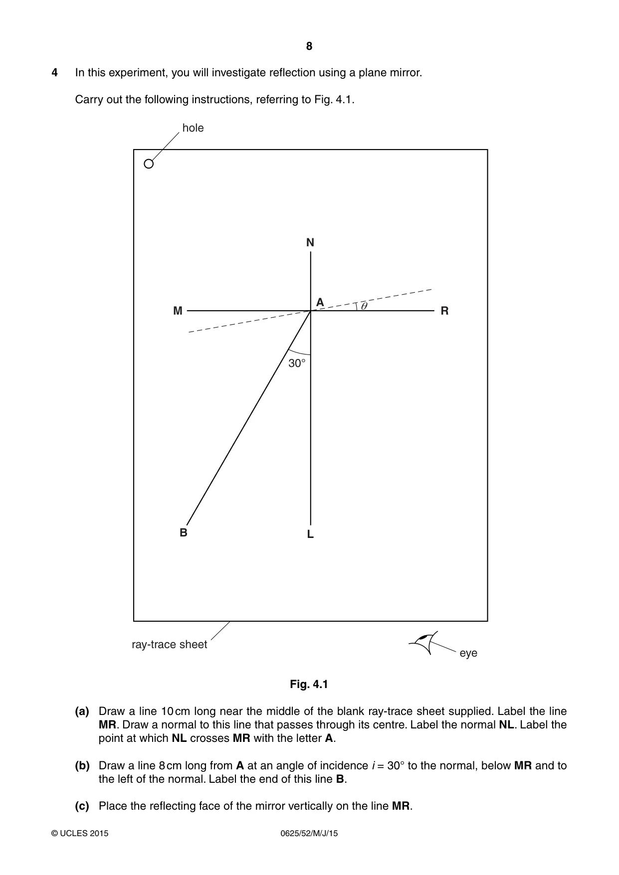Cambridge IGCSE Physics 0625 2015 May/June Paper 5 · Variant 2 question paper, page 8 of 12