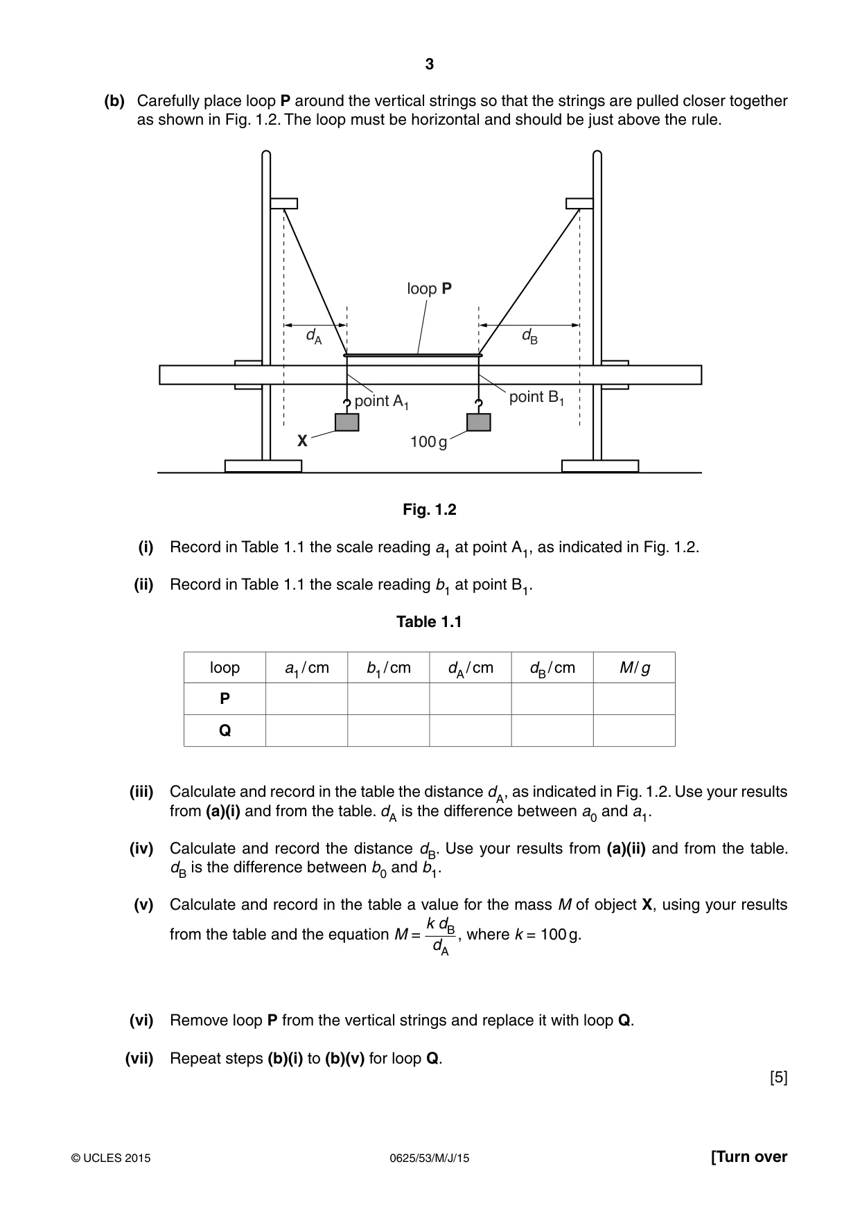 Cambridge IGCSE Physics 0625 2015 May/June Paper 5 · Variant 3 question paper, page 3 of 12