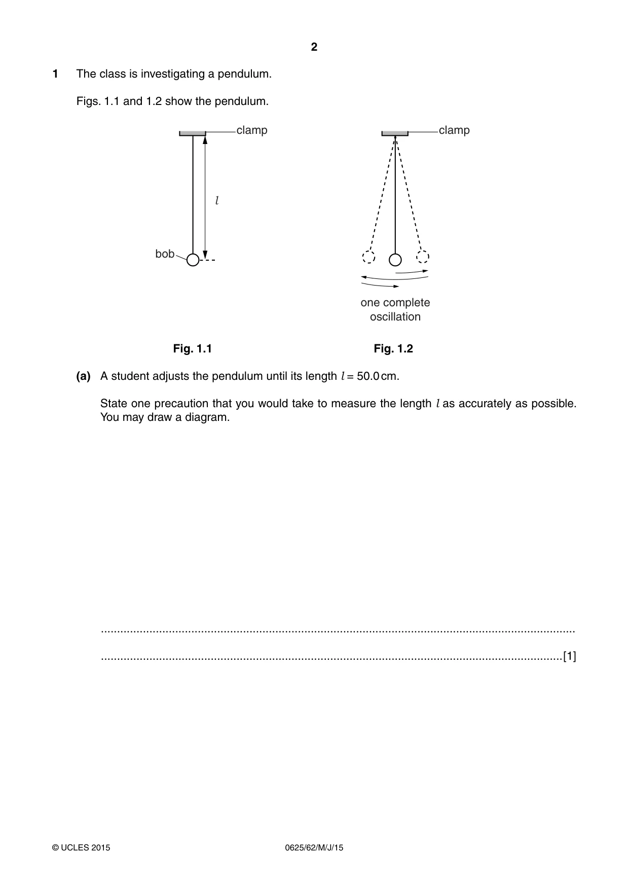 Cambridge IGCSE Physics 0625 2015 May/June Paper 6 · Variant 2 question paper, page 2 of 12