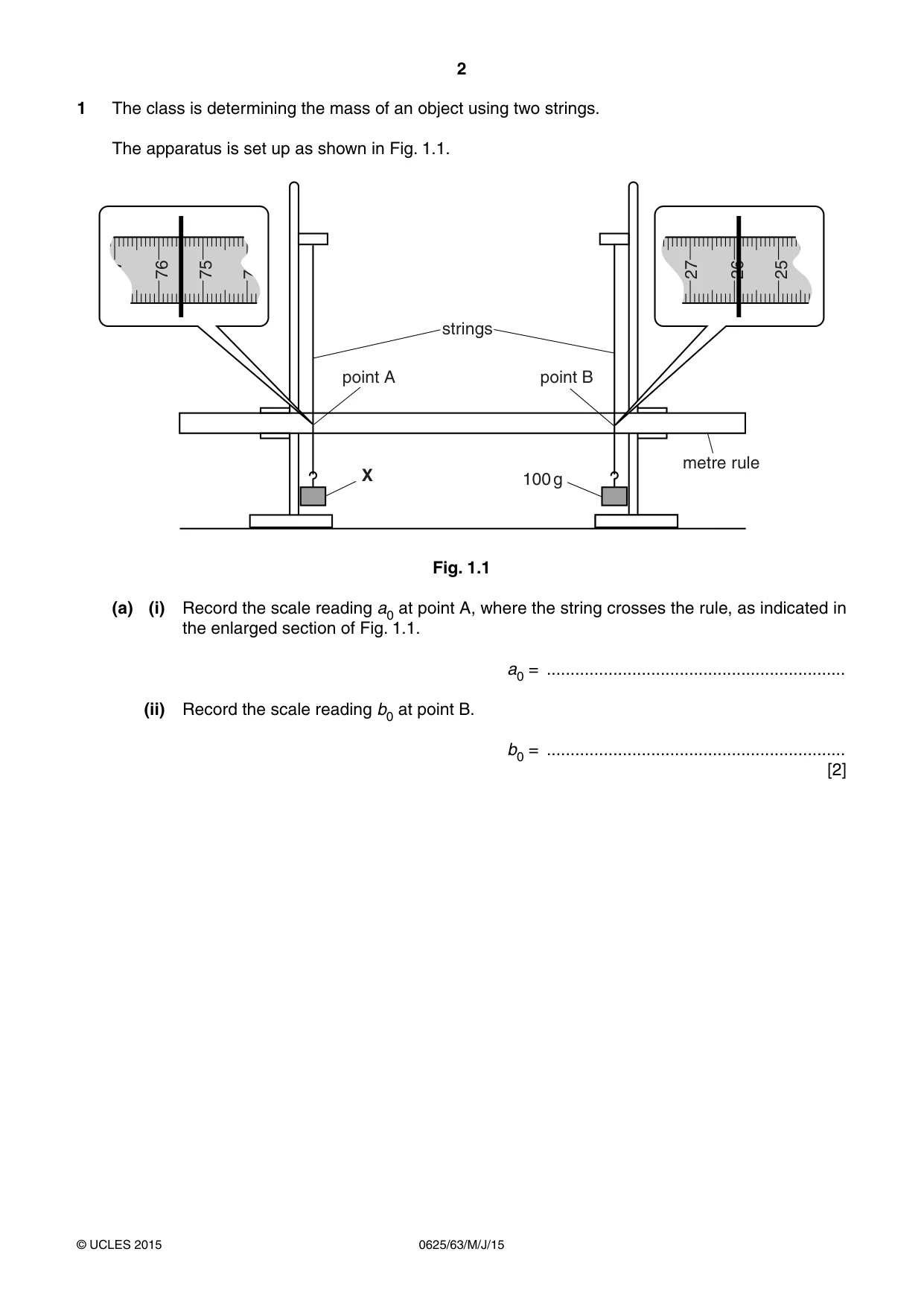 Cambridge IGCSE Physics 0625 2015 May/June Paper 6 · Variant 3 question paper, page 2 of 16