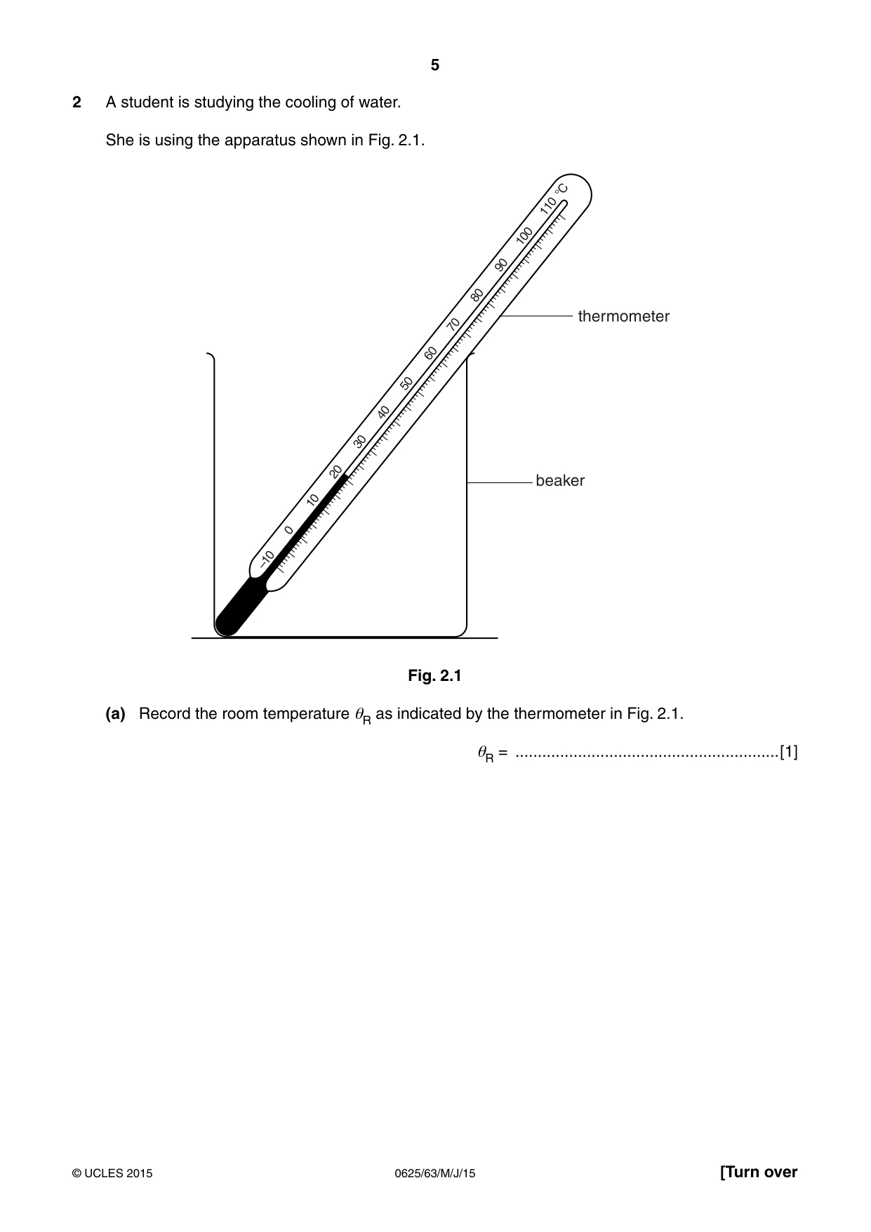 Cambridge IGCSE Physics 0625 2015 May/June Paper 6 · Variant 3 question paper, page 5 of 16