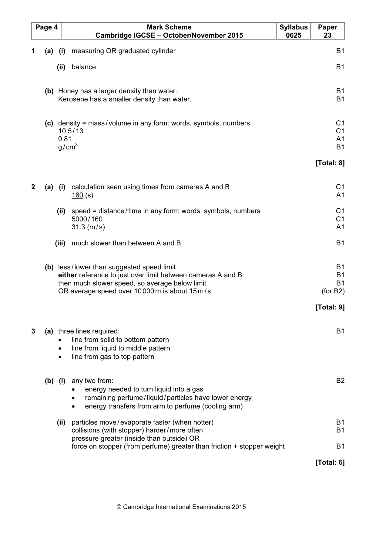 Mark scheme, page 4 of 7