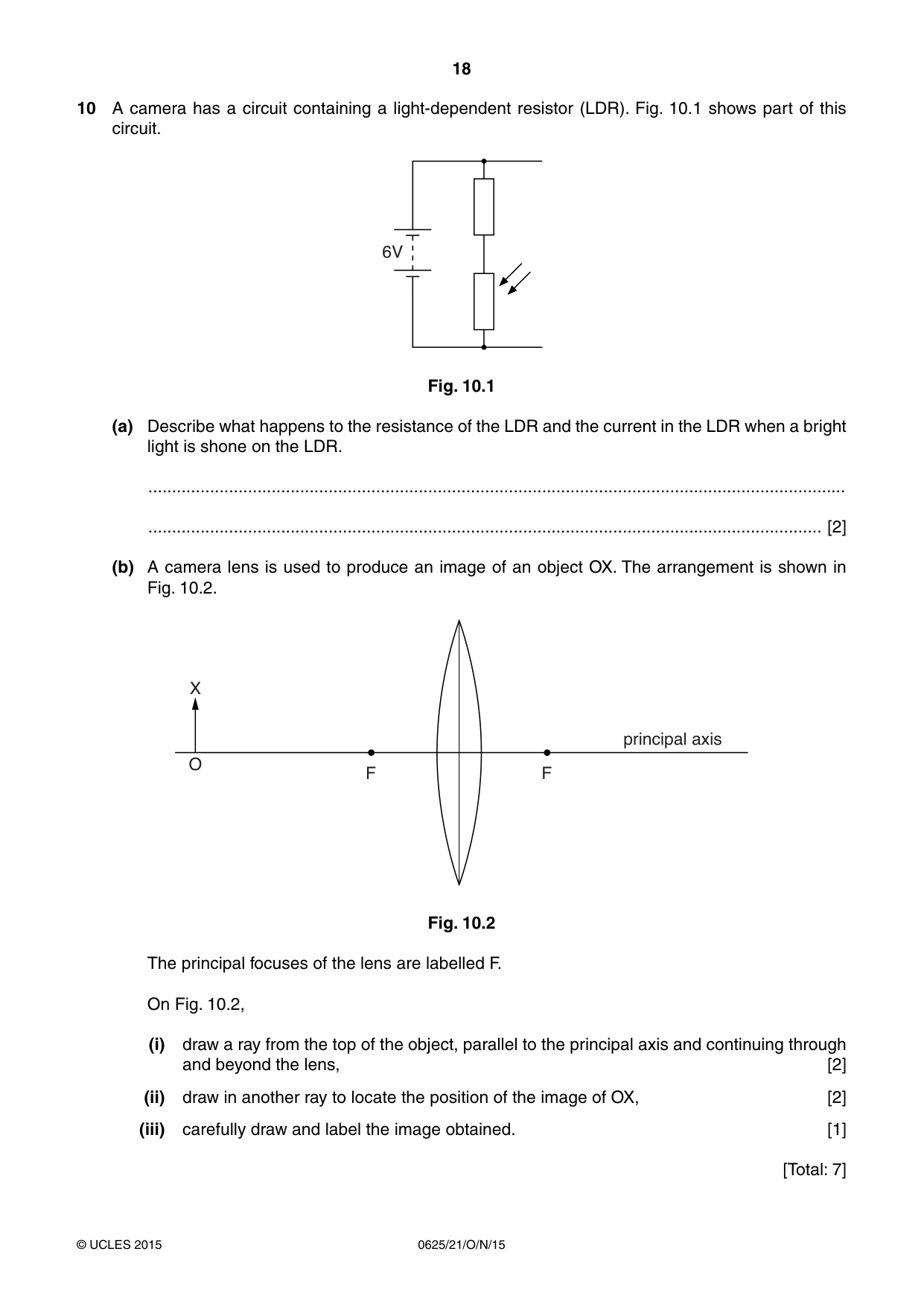 Cambridge IGCSE Physics 0625 2015 Oct/Nov Paper 2 · Variant 1 question paper, page 18 of 24