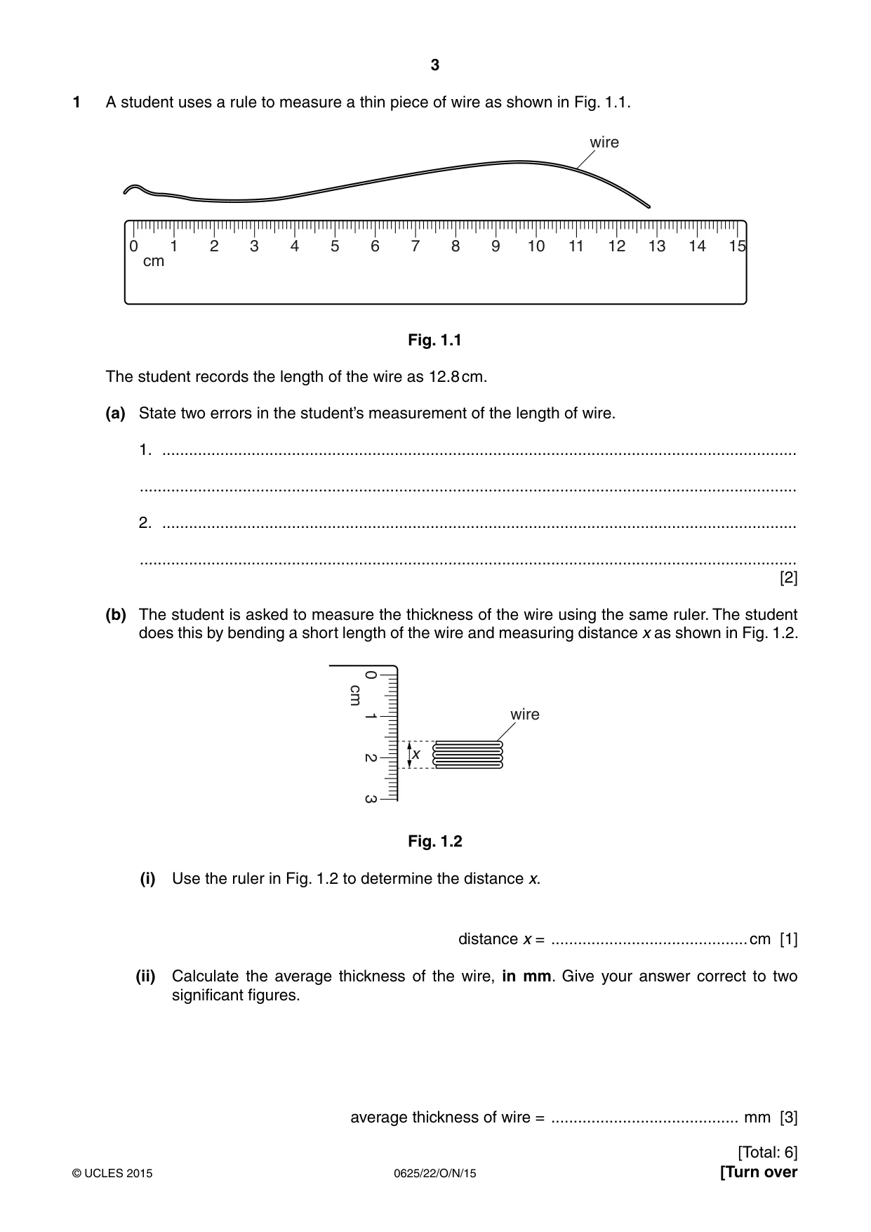 Cambridge IGCSE Physics 0625 2015 Oct/Nov Paper 2 · Variant 2 question paper, page 3 of 20