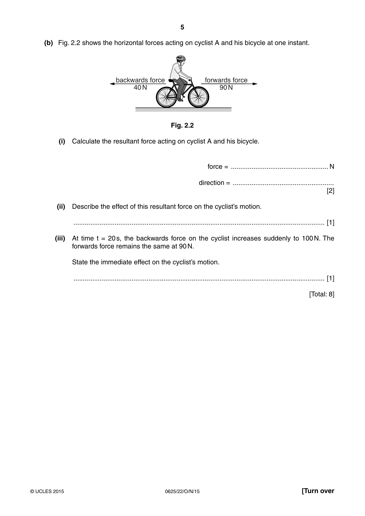 Cambridge IGCSE Physics 0625 2015 Oct/Nov Paper 2 · Variant 2 question paper, page 5 of 20