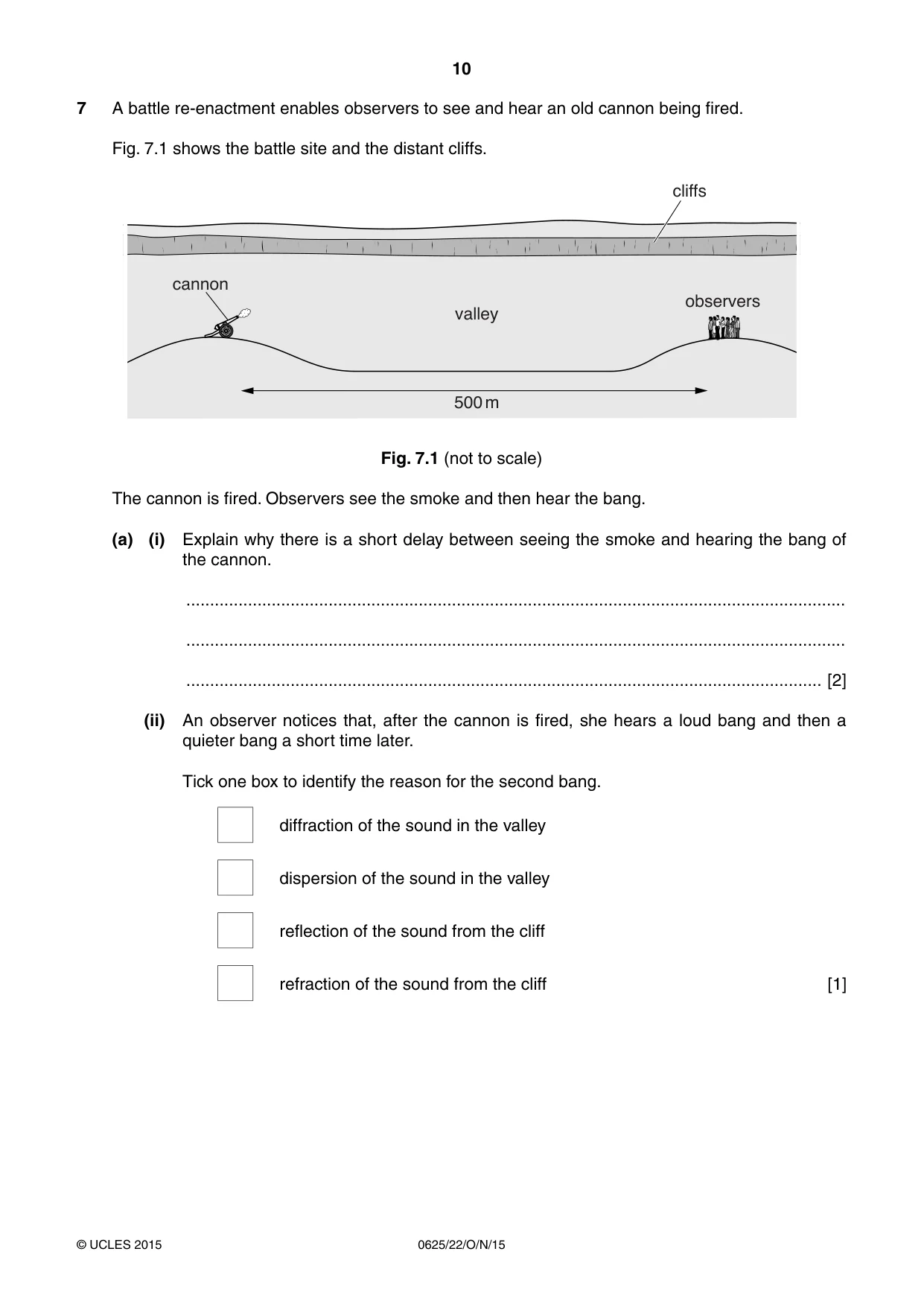 Cambridge IGCSE Physics 0625 2015 Oct/Nov Paper 2 · Variant 2 question paper, page 10 of 20