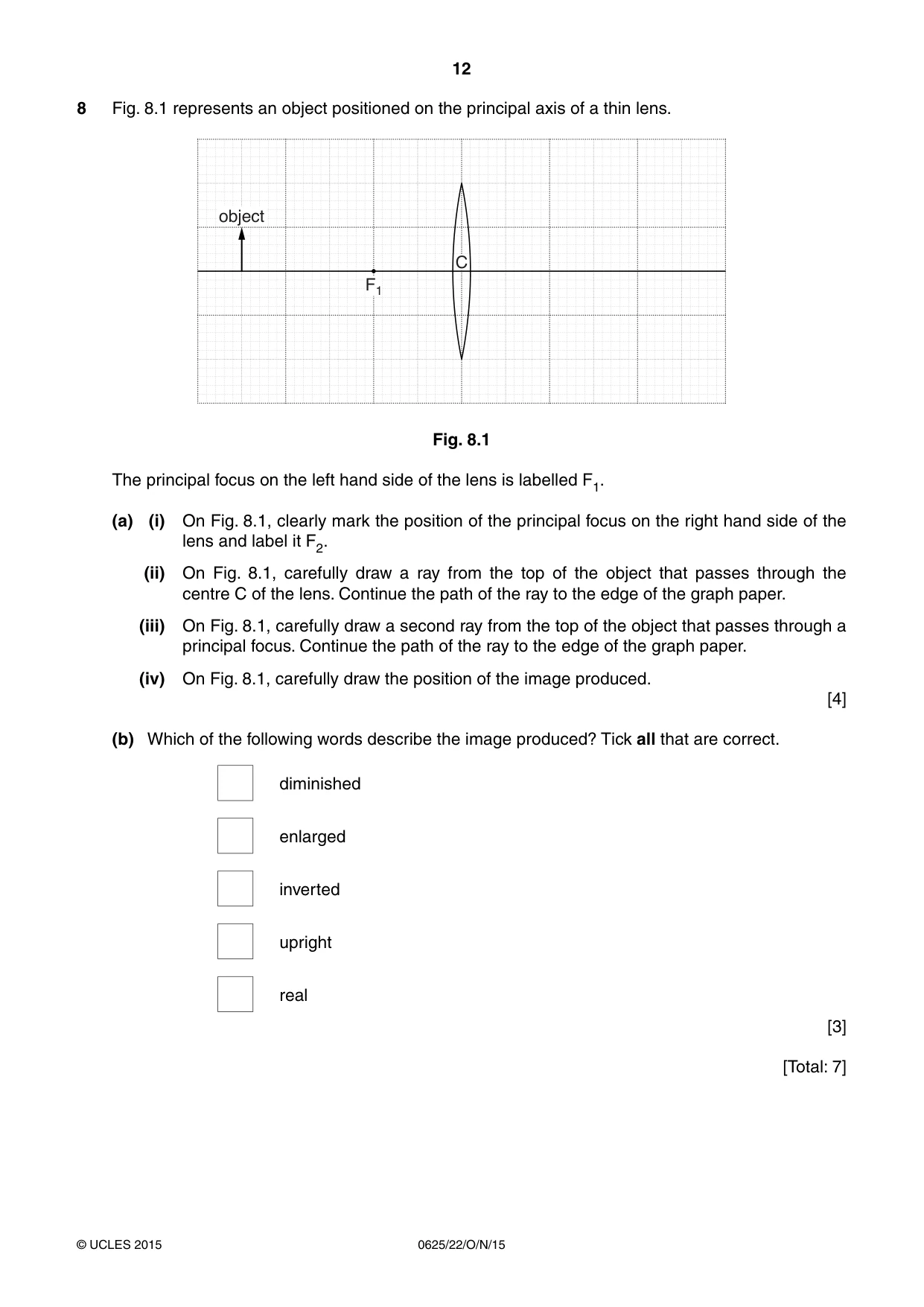 Cambridge IGCSE Physics 0625 2015 Oct/Nov Paper 2 · Variant 2 question paper, page 12 of 20