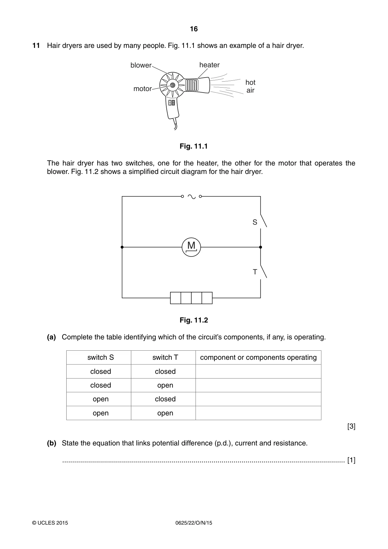 Cambridge IGCSE Physics 0625 2015 Oct/Nov Paper 2 · Variant 2 question paper, page 16 of 20