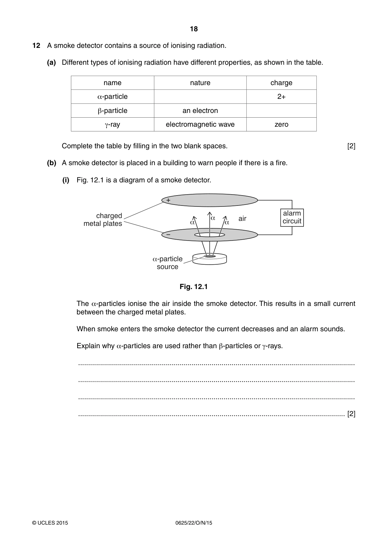 Cambridge IGCSE Physics 0625 2015 Oct/Nov Paper 2 · Variant 2 question paper, page 18 of 20