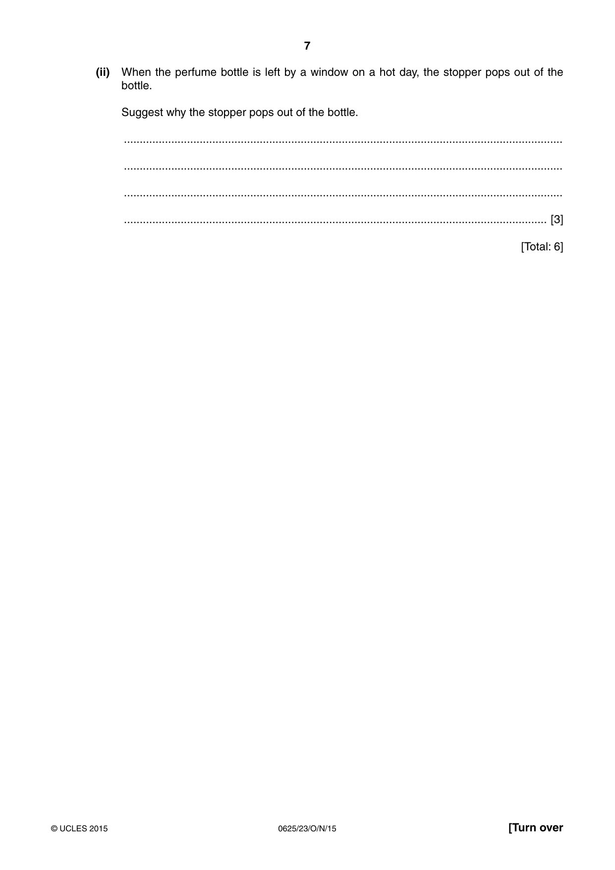 Cambridge IGCSE Physics 0625 2015 Oct/Nov Paper 2 · Variant 3 question paper, page 7 of 24