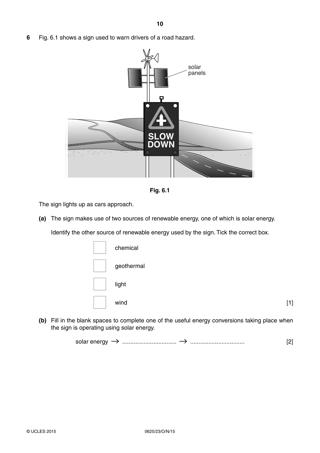 Cambridge IGCSE Physics 0625 2015 Oct/Nov Paper 2 · Variant 3 question paper, page 10 of 24