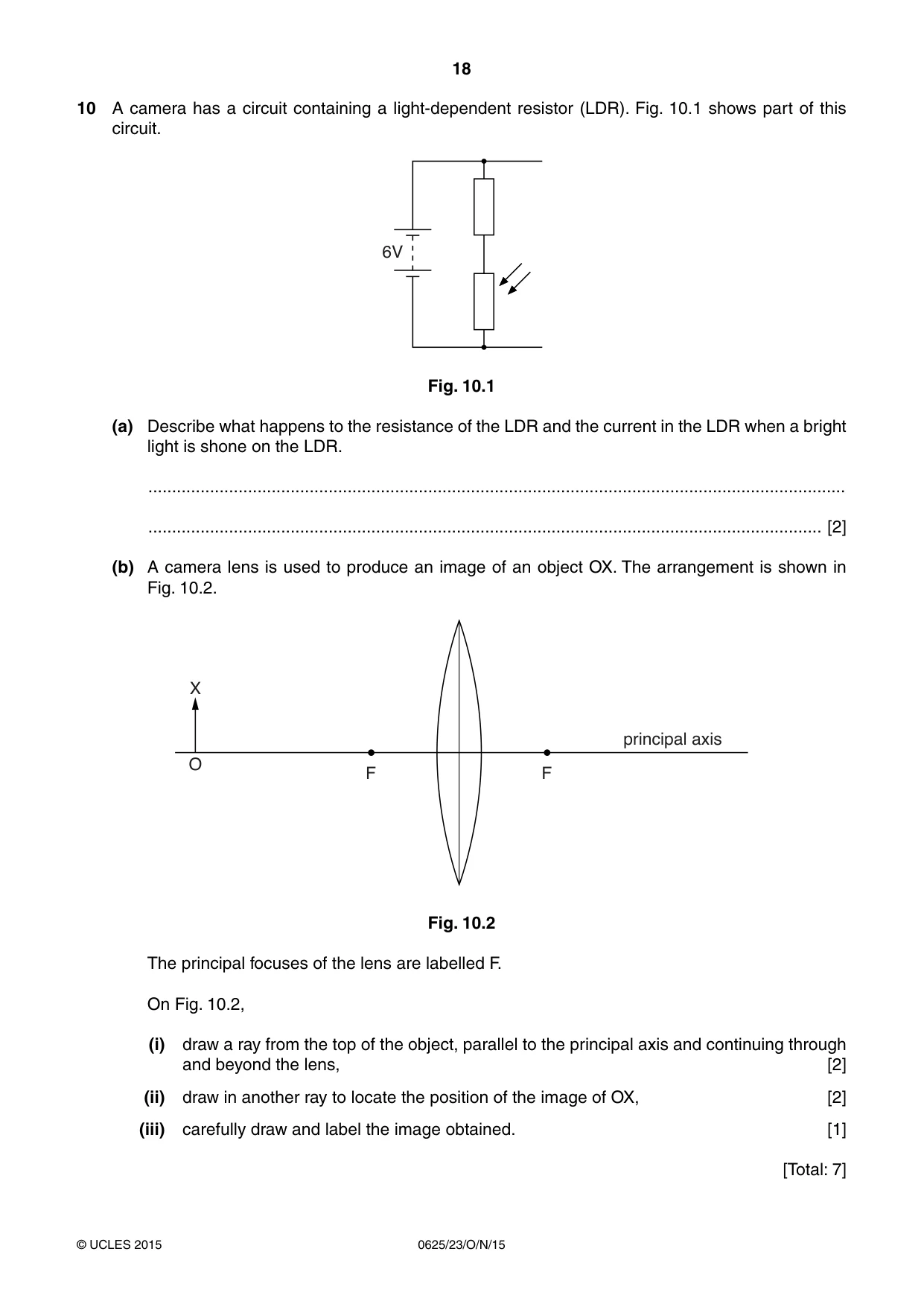 Cambridge IGCSE Physics 0625 2015 Oct/Nov Paper 2 · Variant 3 question paper, page 18 of 24