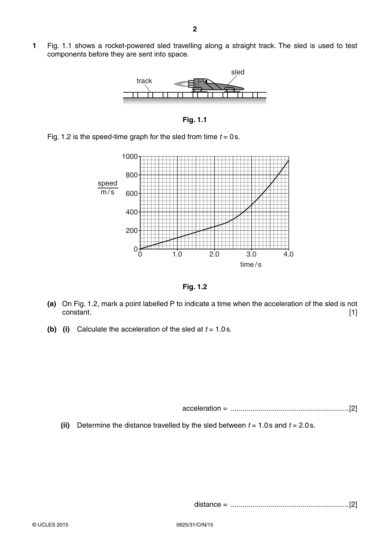 Cambridge IGCSE Physics 0625 2015 Oct/Nov Paper 3 · Variant 1 question paper, page 2 of 16
