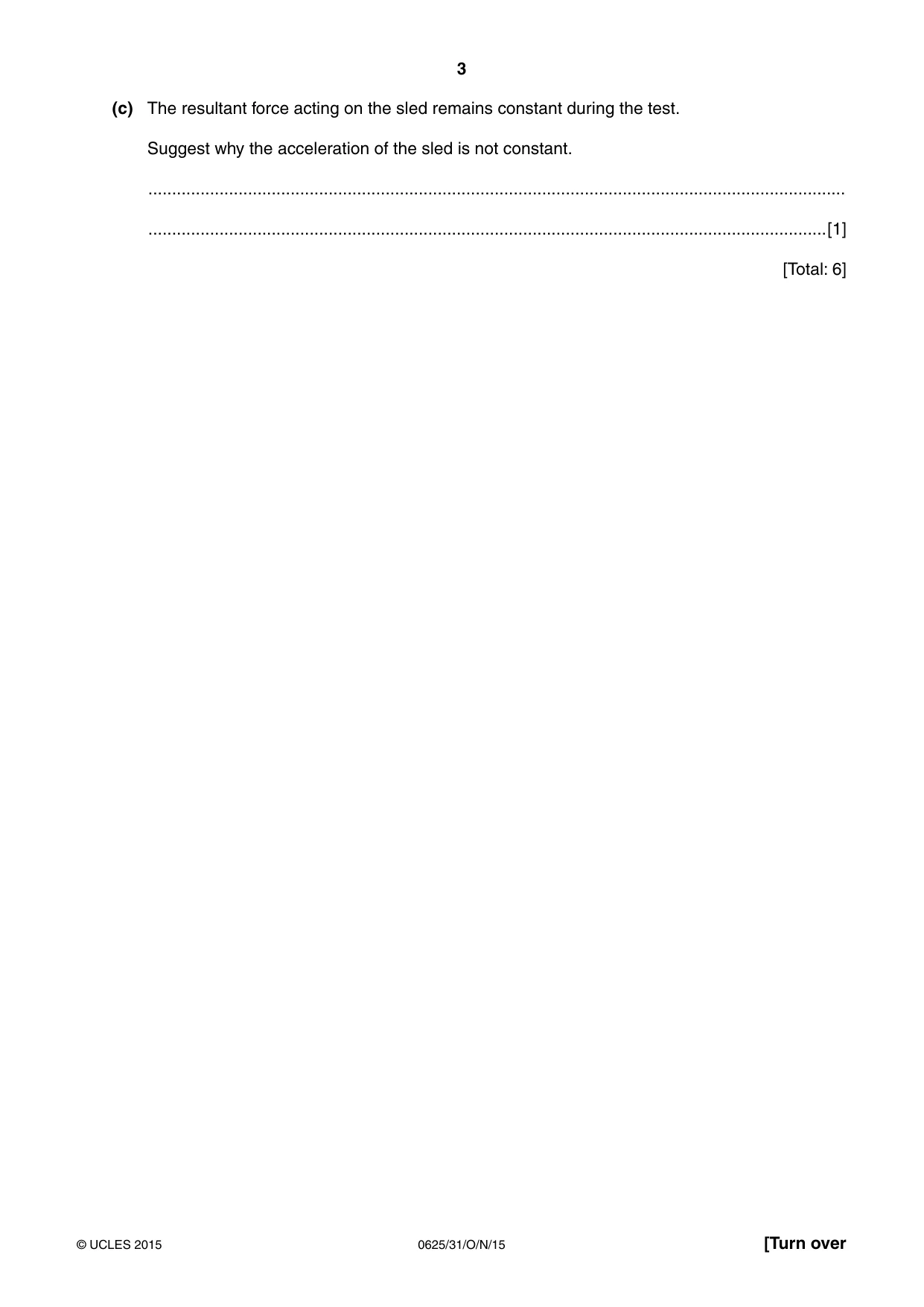Cambridge IGCSE Physics 0625 2015 Oct/Nov Paper 3 · Variant 1 question paper, page 3 of 16