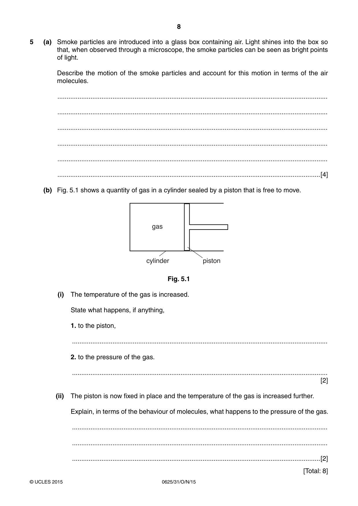 Cambridge IGCSE Physics 0625 2015 Oct/Nov Paper 3 · Variant 1 question paper, page 8 of 16