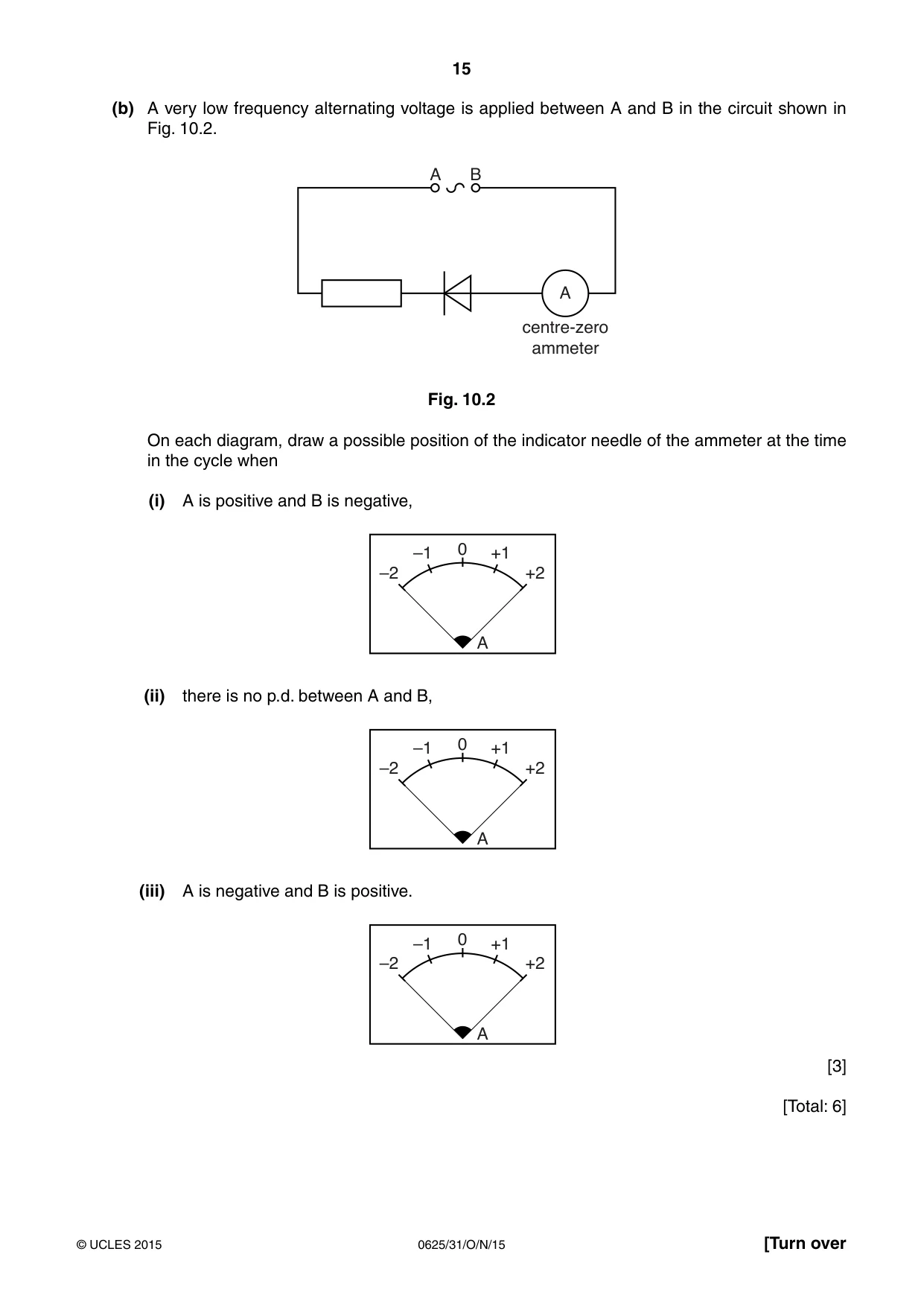 Cambridge IGCSE Physics 0625 2015 Oct/Nov Paper 3 · Variant 1 question paper, page 15 of 16