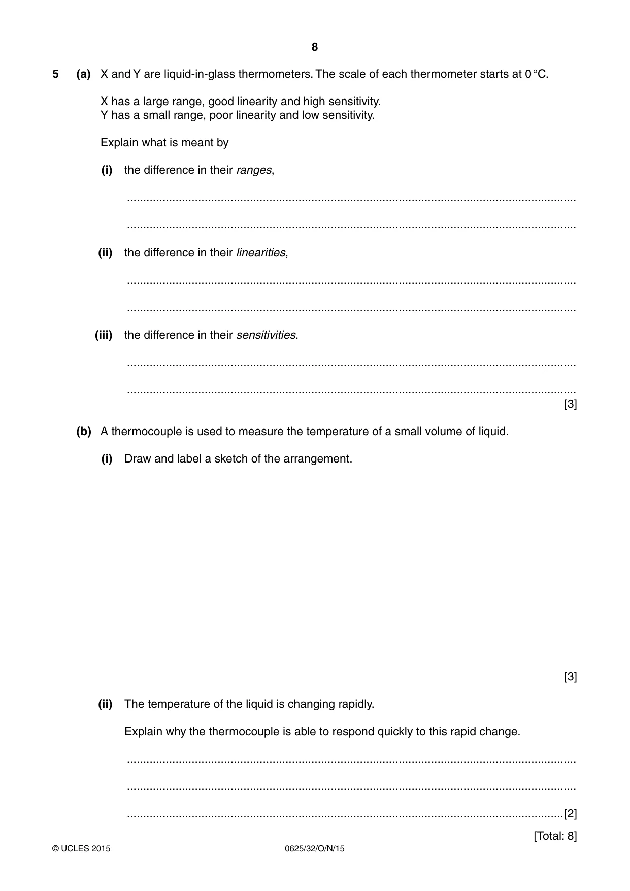 Cambridge IGCSE Physics 0625 2015 Oct/Nov Paper 3 · Variant 2 question paper, page 8 of 20
